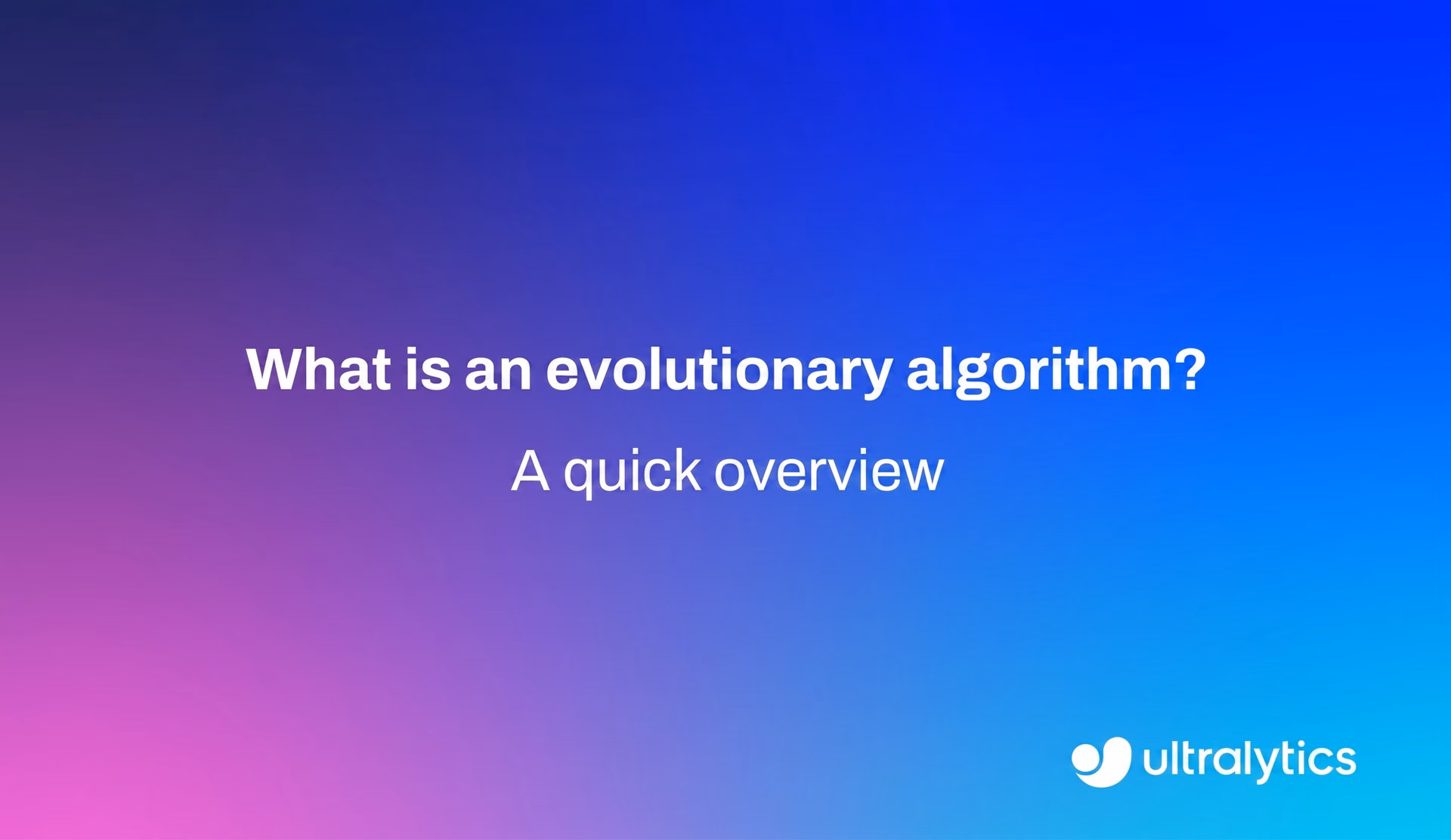 Algorithmes évolutionnaires expliqués
