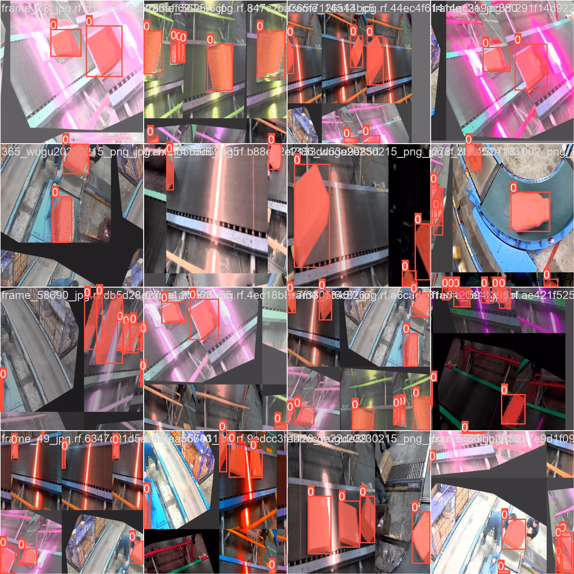 Package segmentation dataset sample for logistics