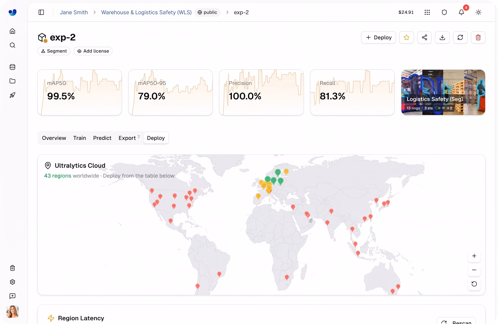 Ultralytics Platform enabling scalable global vision AI model deployment