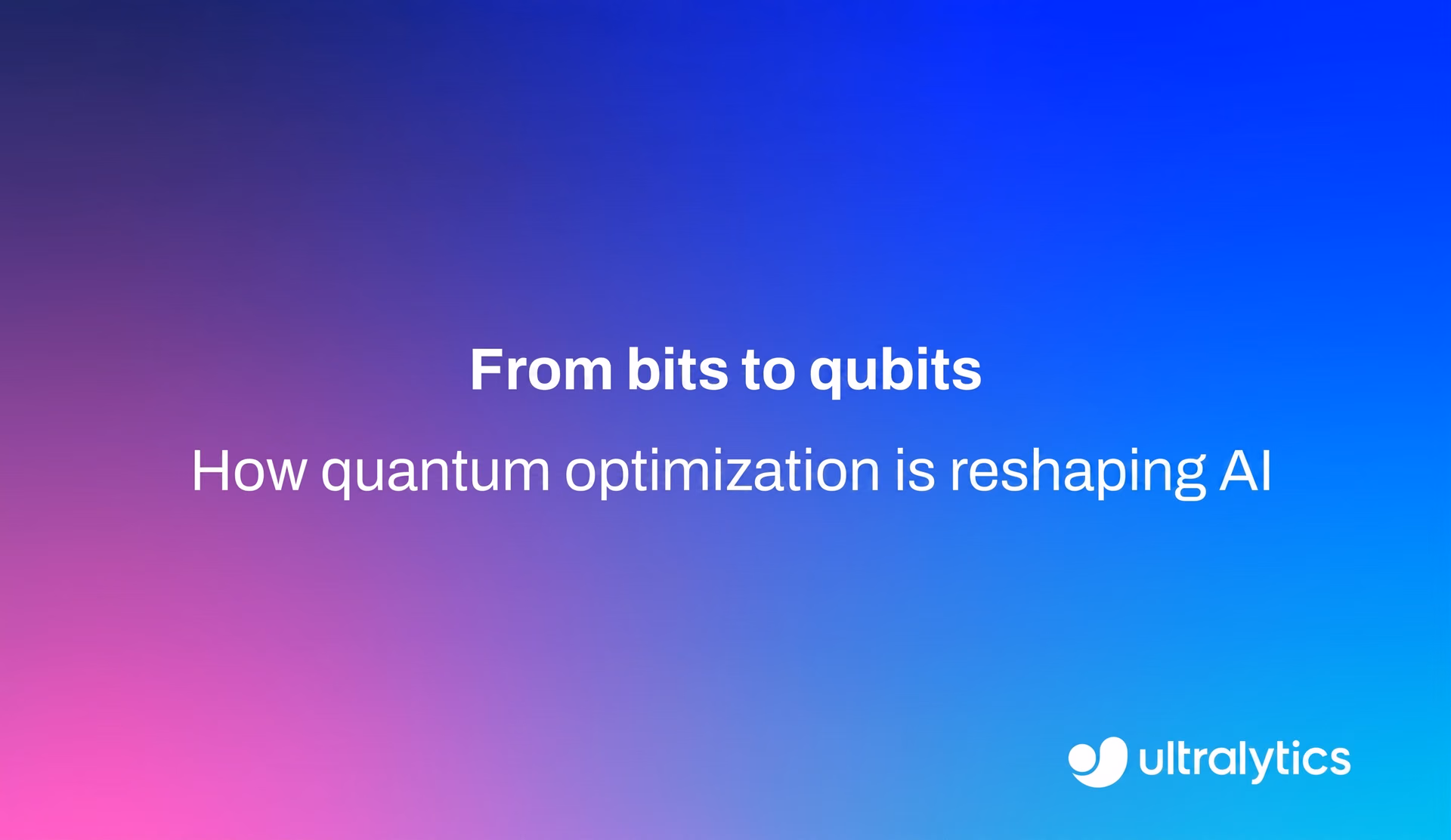 Yapay zekayı yeniden şekillendiren kuantum optimizasyonu