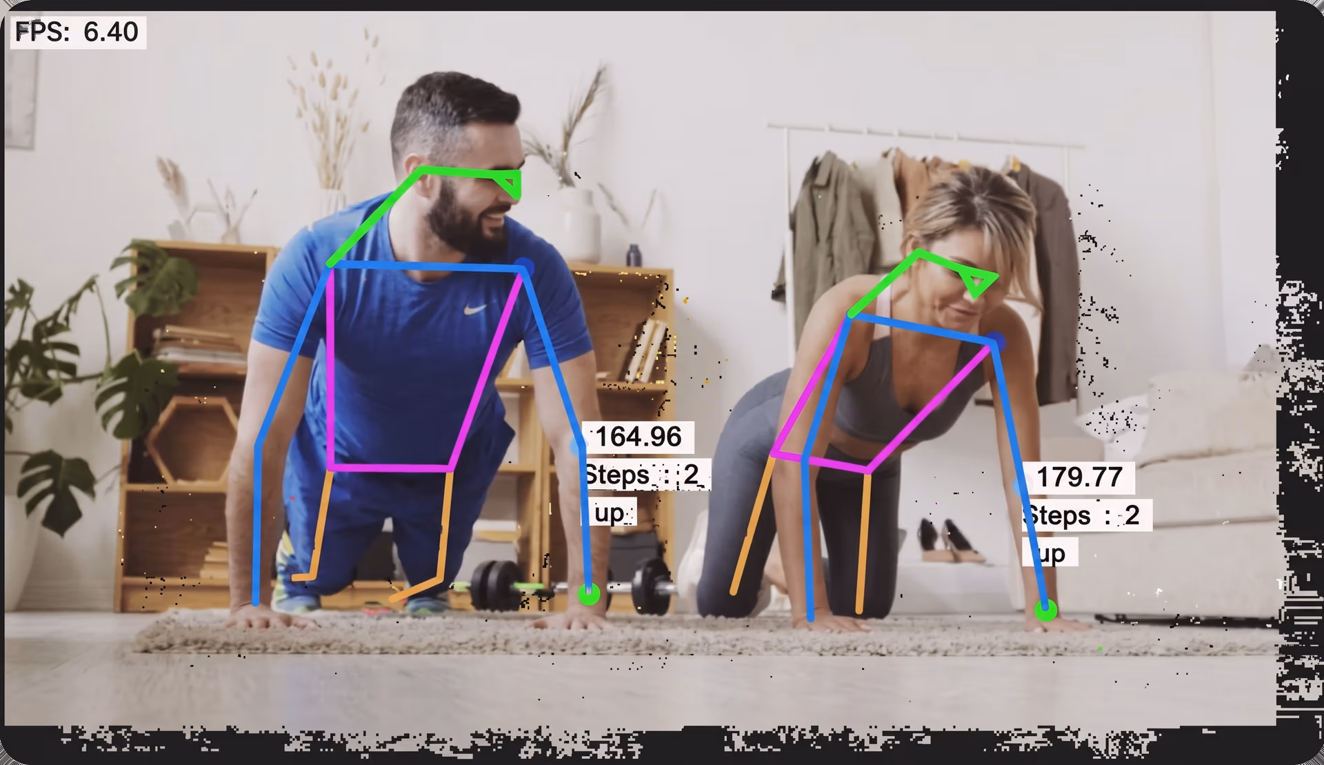 Using Ultralytics YOLO models to pose estimate push-ups