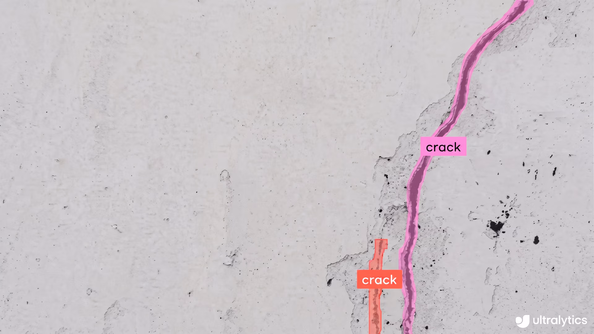 Segmenting wall cracks with the help of Ultralytics YOLO11