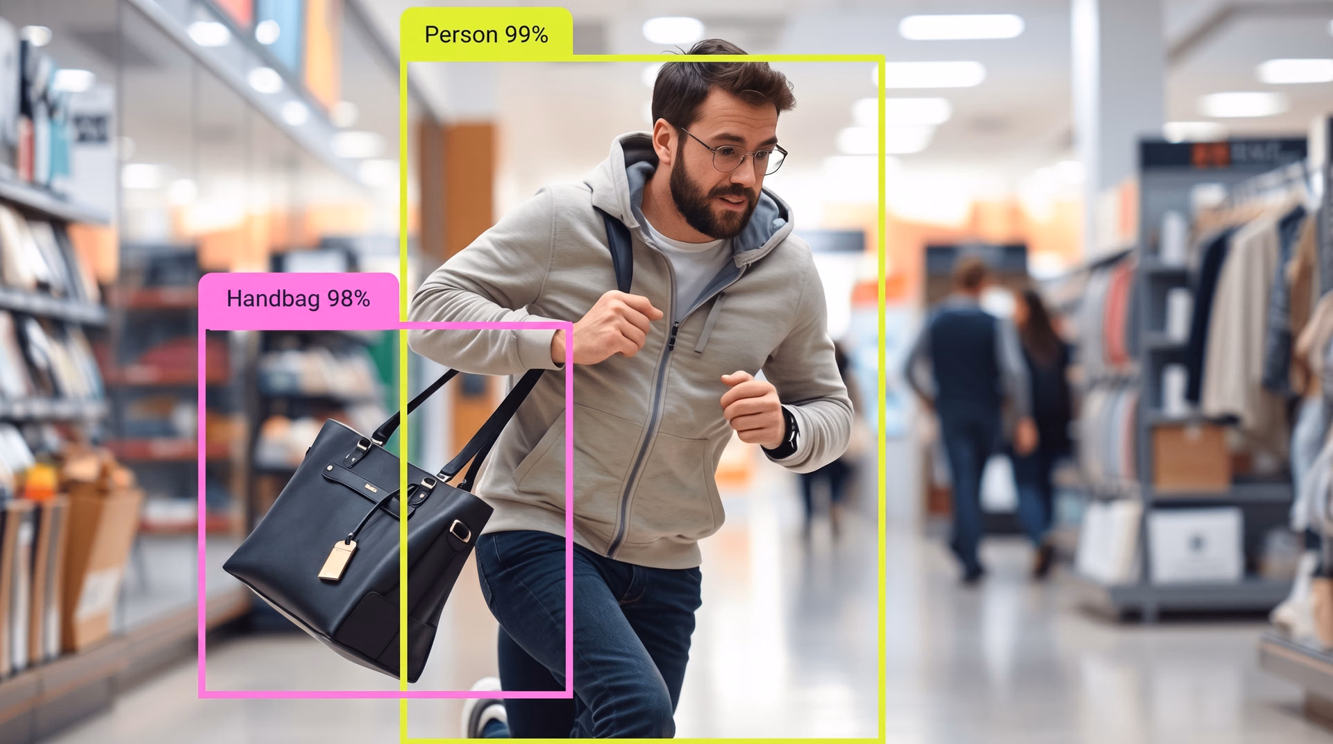 Object detection and tracking monitoring activities within a store