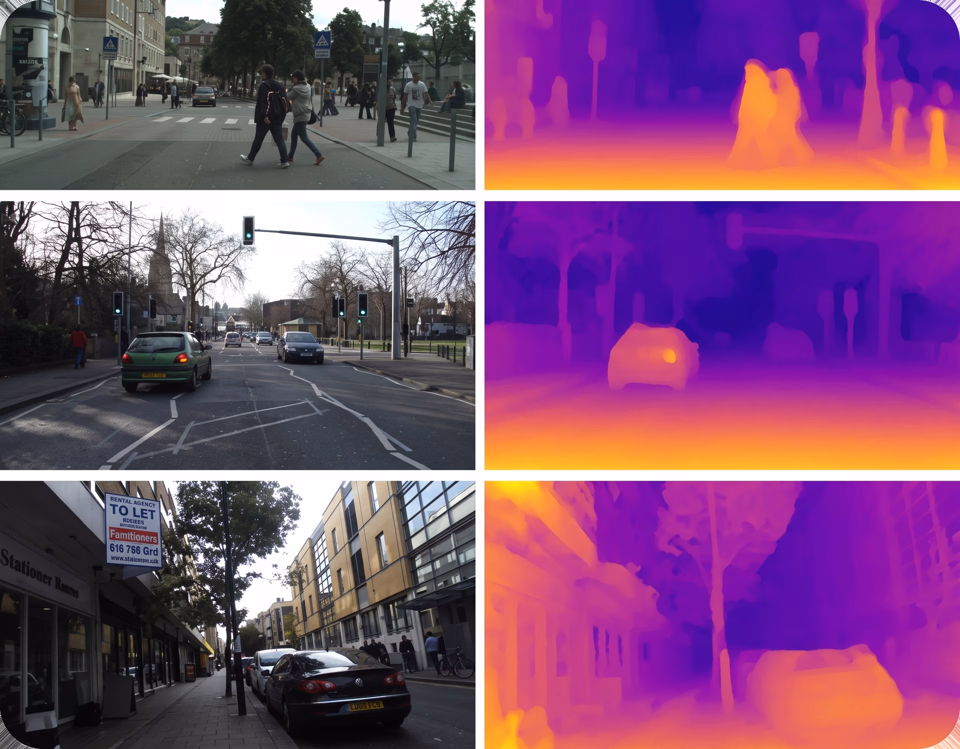 An example of a predicted depth map created using monocular depth estimation