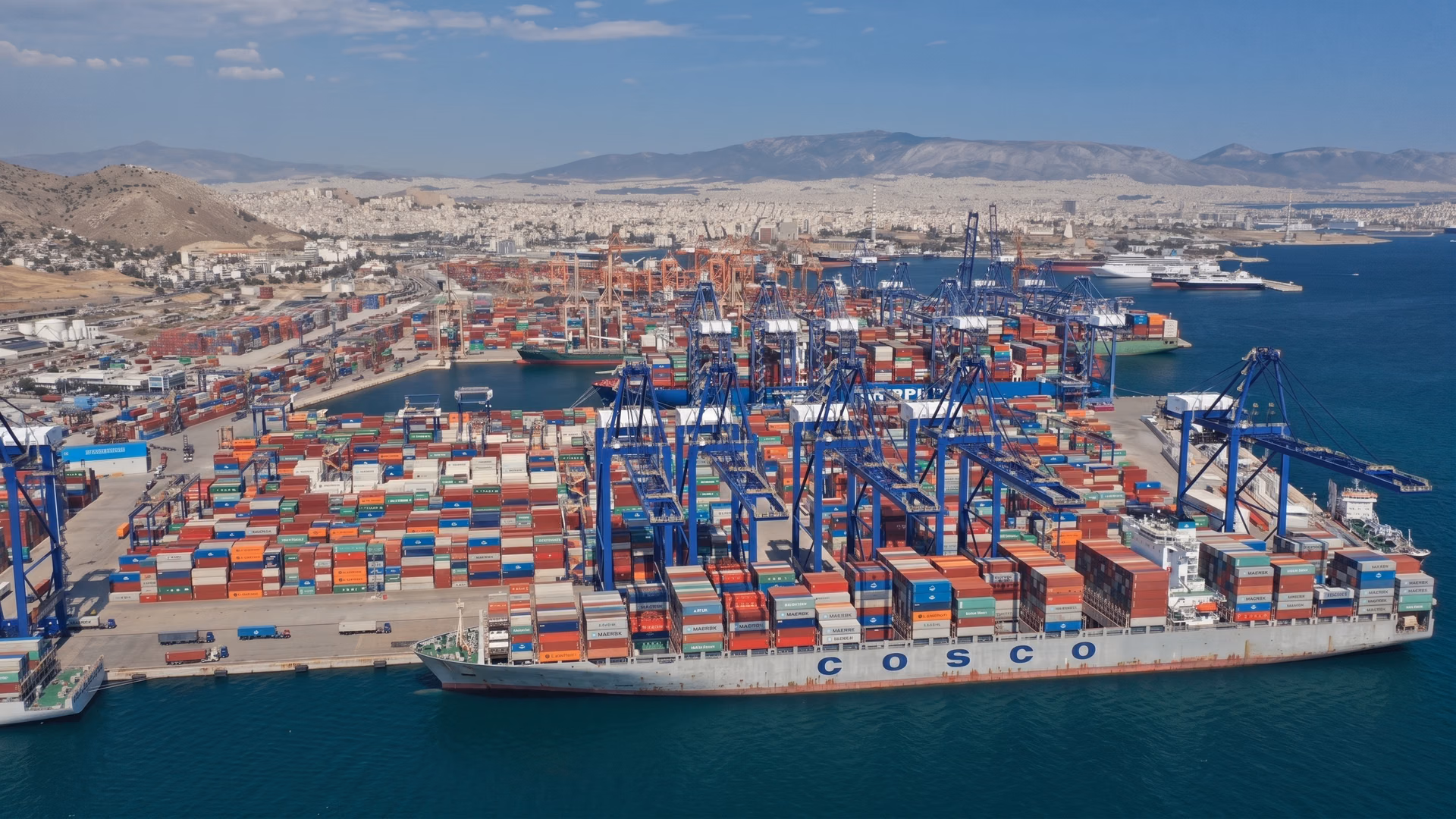 The Piraeus Container Terminal in Greece, a smart port example