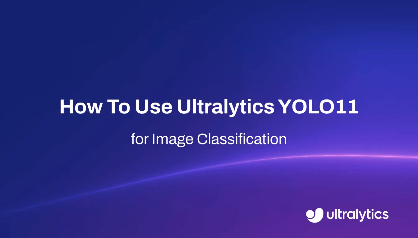 Utiliser Ultralytics YOLO11 pour la classification d'images