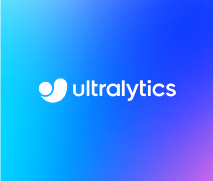 Logo Ultralytics trên nền tối