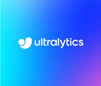 Ultralytics Logo auf dunklem Hintergrund