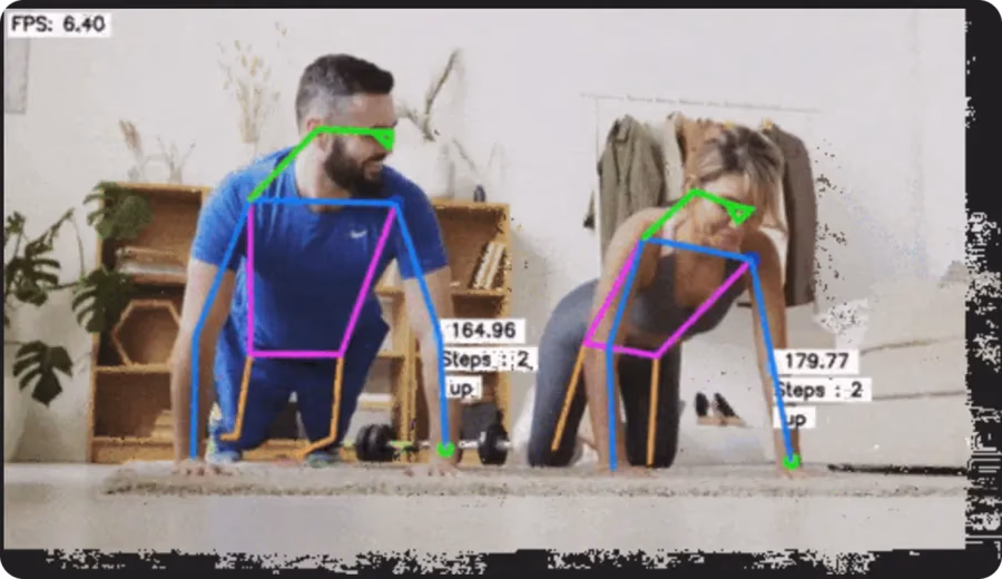 Utiliser les modèles Ultralytics YOLO pour l'estimation de pose lors de pompes