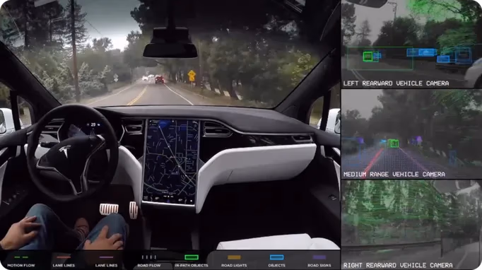 Tesla'nın otonom navigasyon için bilgisayarlı görü kullanması