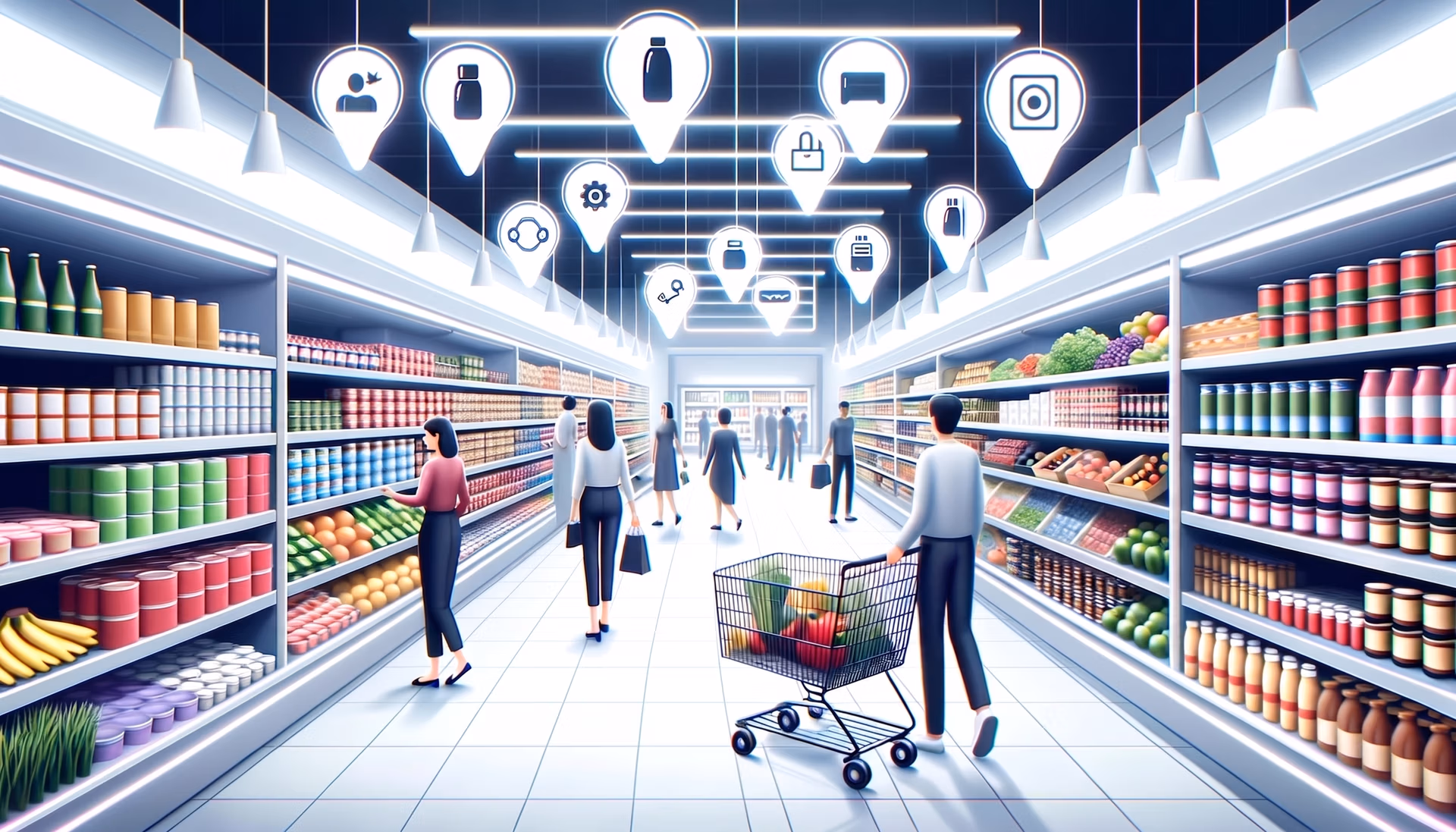 Ultralytics YOLOv8 detecting empty spaces on supermarket shelves