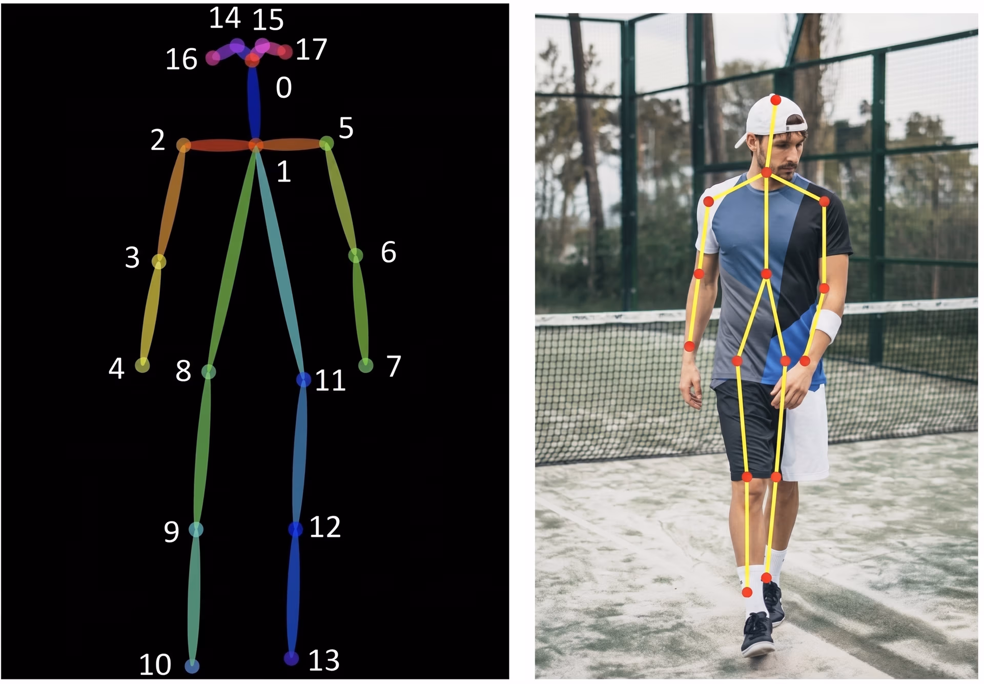 An example of pose estimation