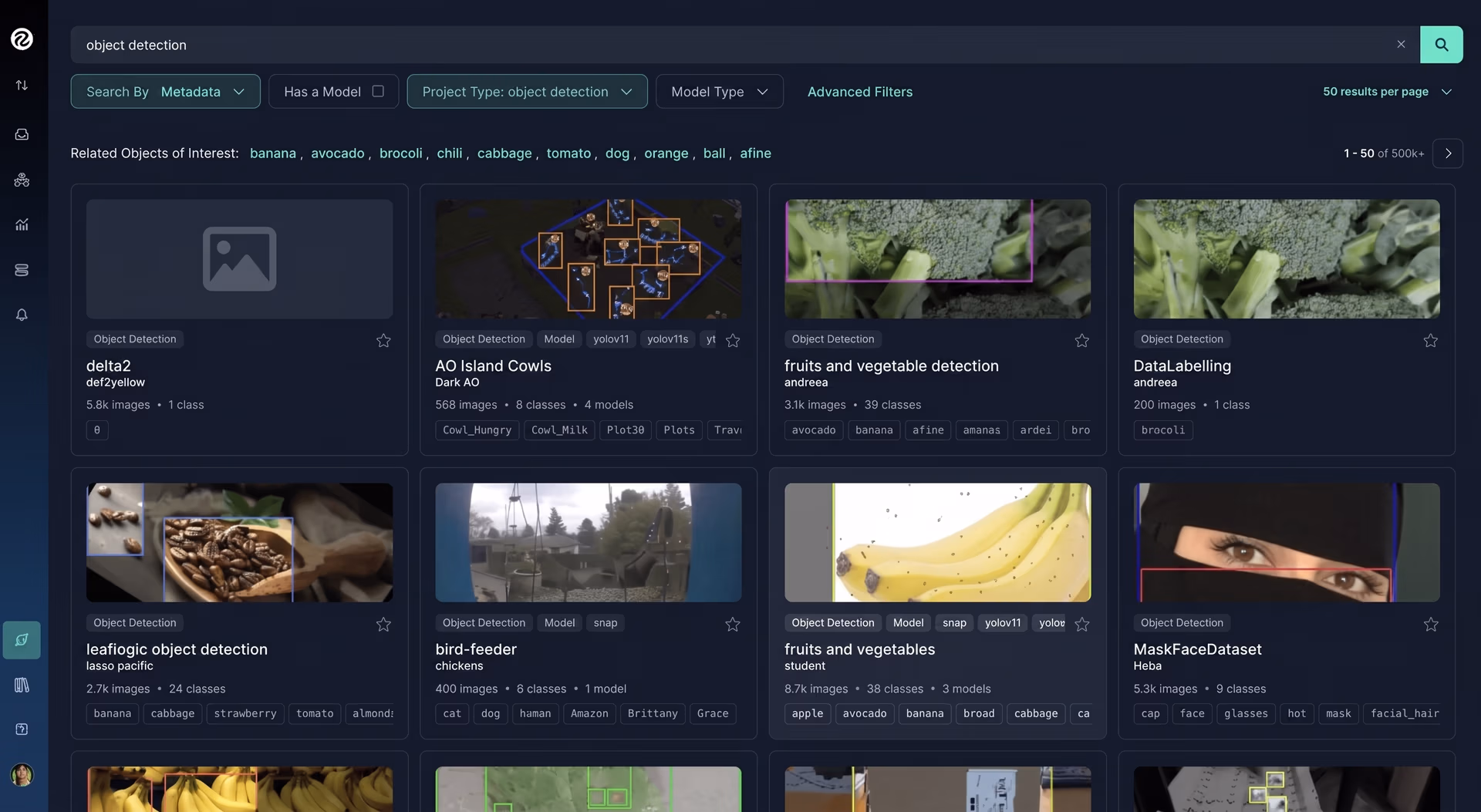 Examples of object detection datasets on Roboflow Universe