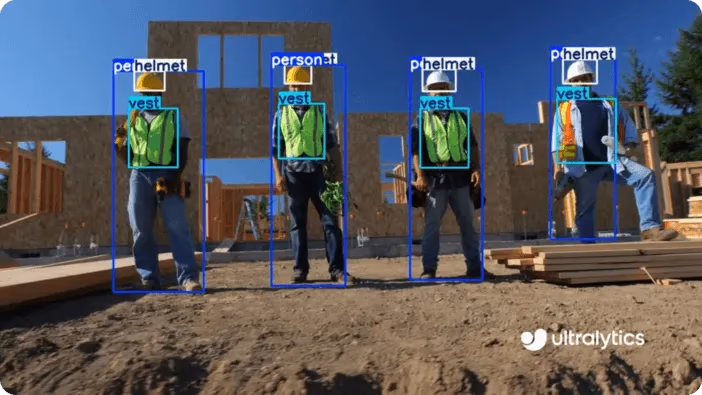 Surveillance de la sécurité sur les chantiers de construction utilisant Ultralytics YOLO11