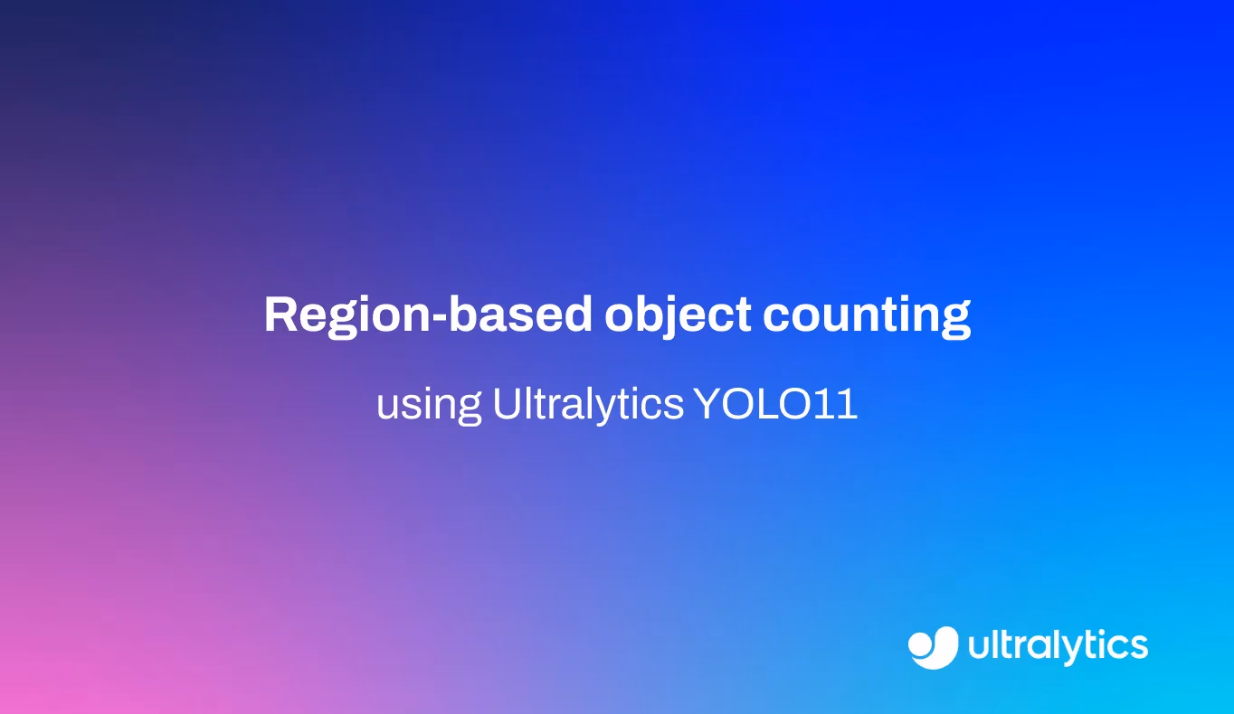 Comptage d'objets par région utilisant Ultralytics YOLO11