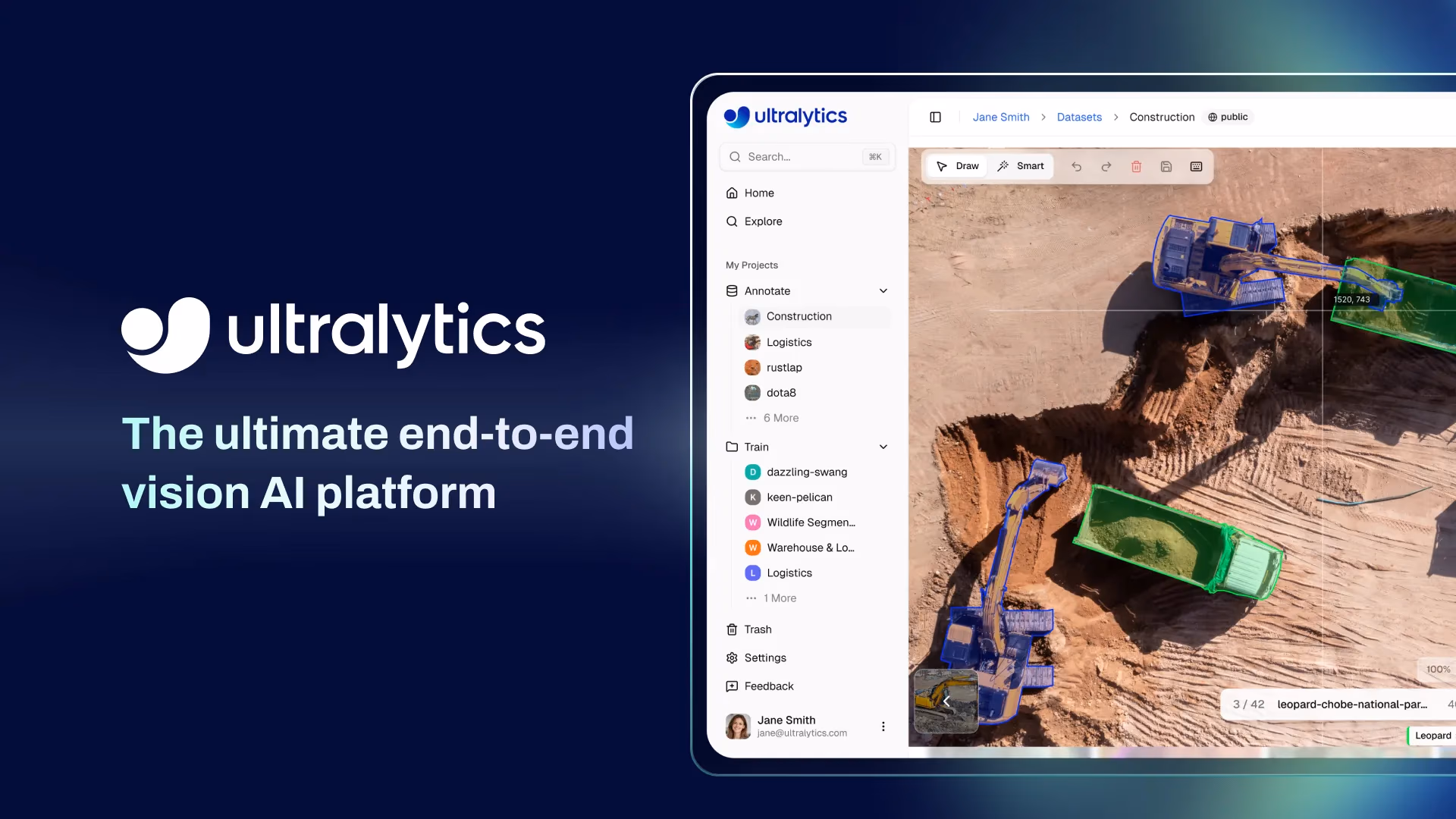 Presentazione di Ultralytics Platform: il modo più intelligente per annotare, addestrare e distribuire la vision AI