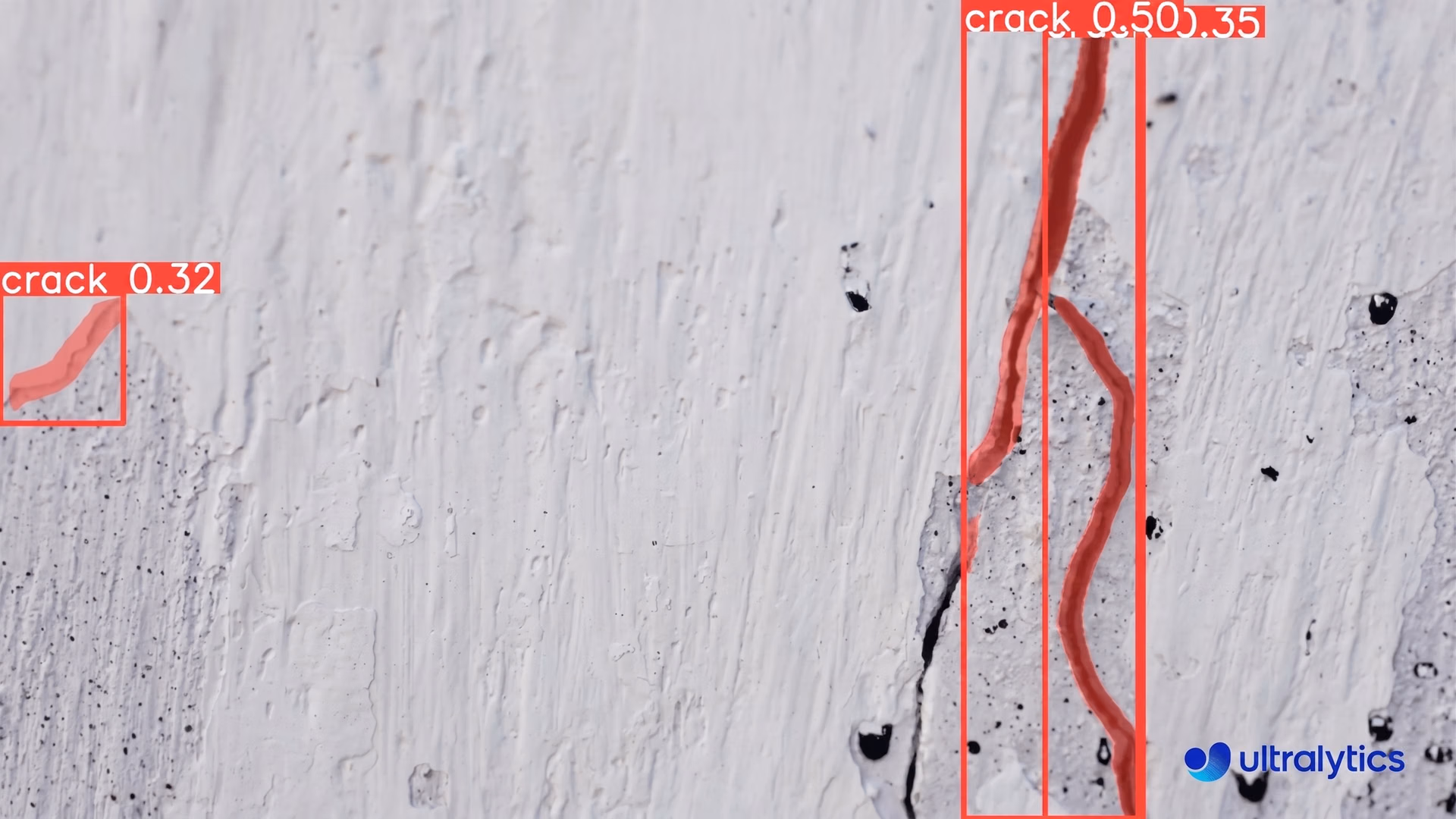 Using Ultralytics YOLOv8 for crack segmentation