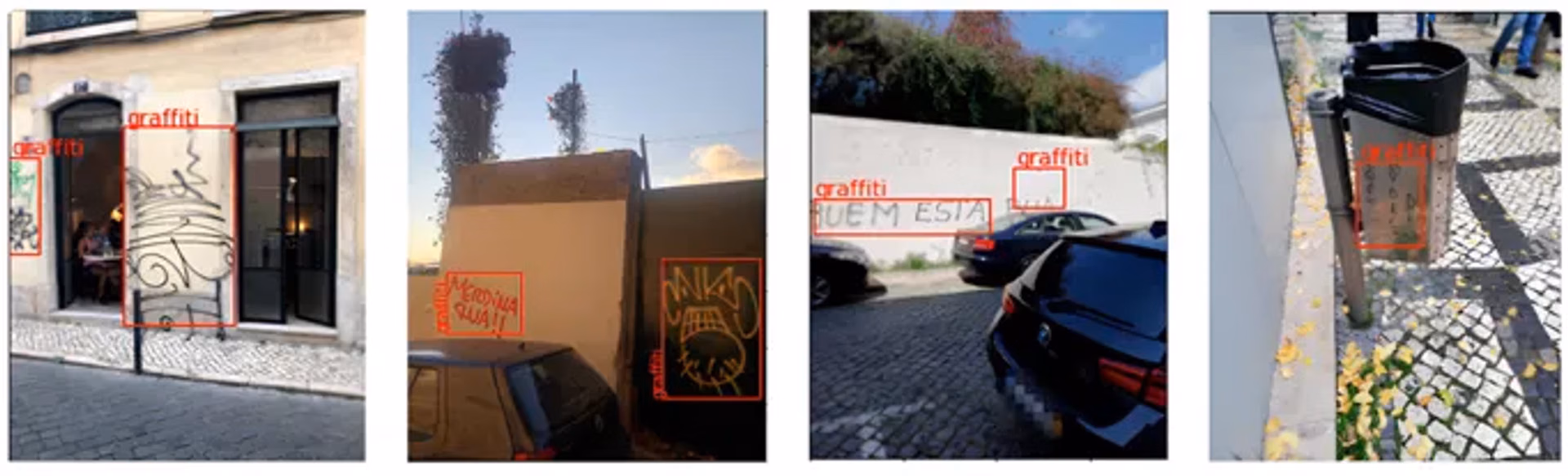 AI graffiti detection in Lisbon, Portugal