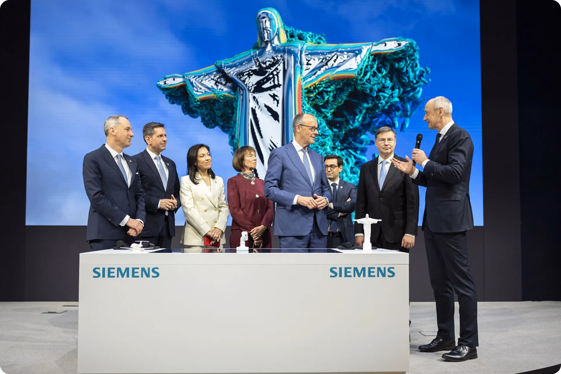Roland Busch, CEO of Siemens, speaking about the value of industrial AI