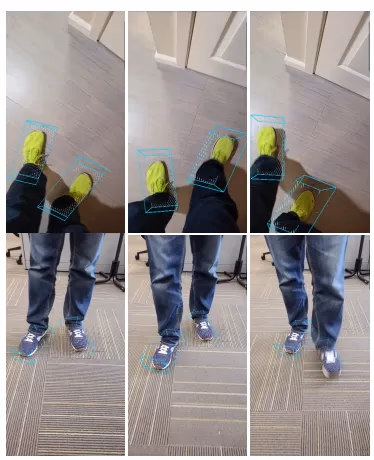 AR 애플리케이션 내 3D 추적 예시