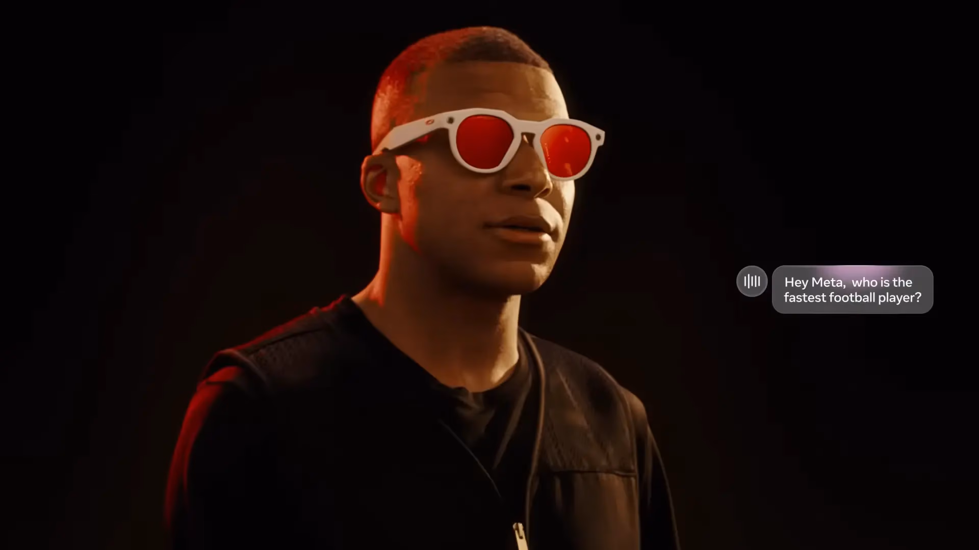 Kylian Mbappé đang sử dụng kính Oakley Meta