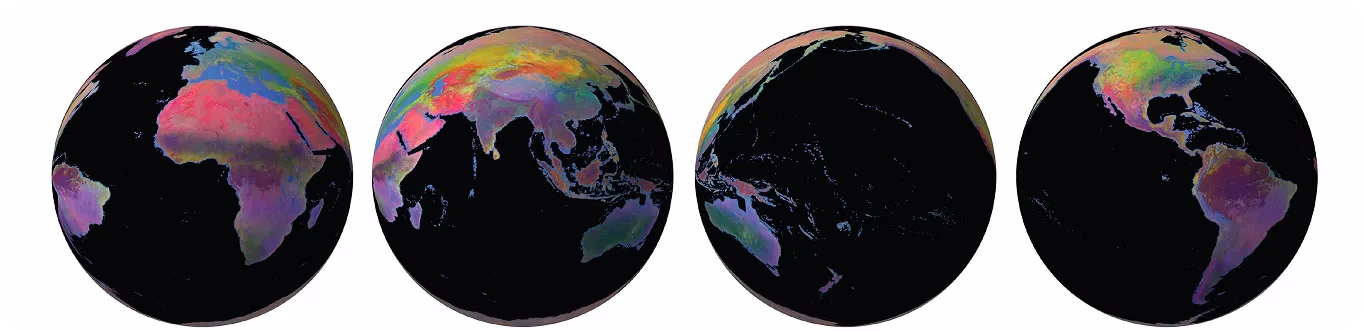 AlphaEarth che mappa l'ambiente terrestre nel 2023