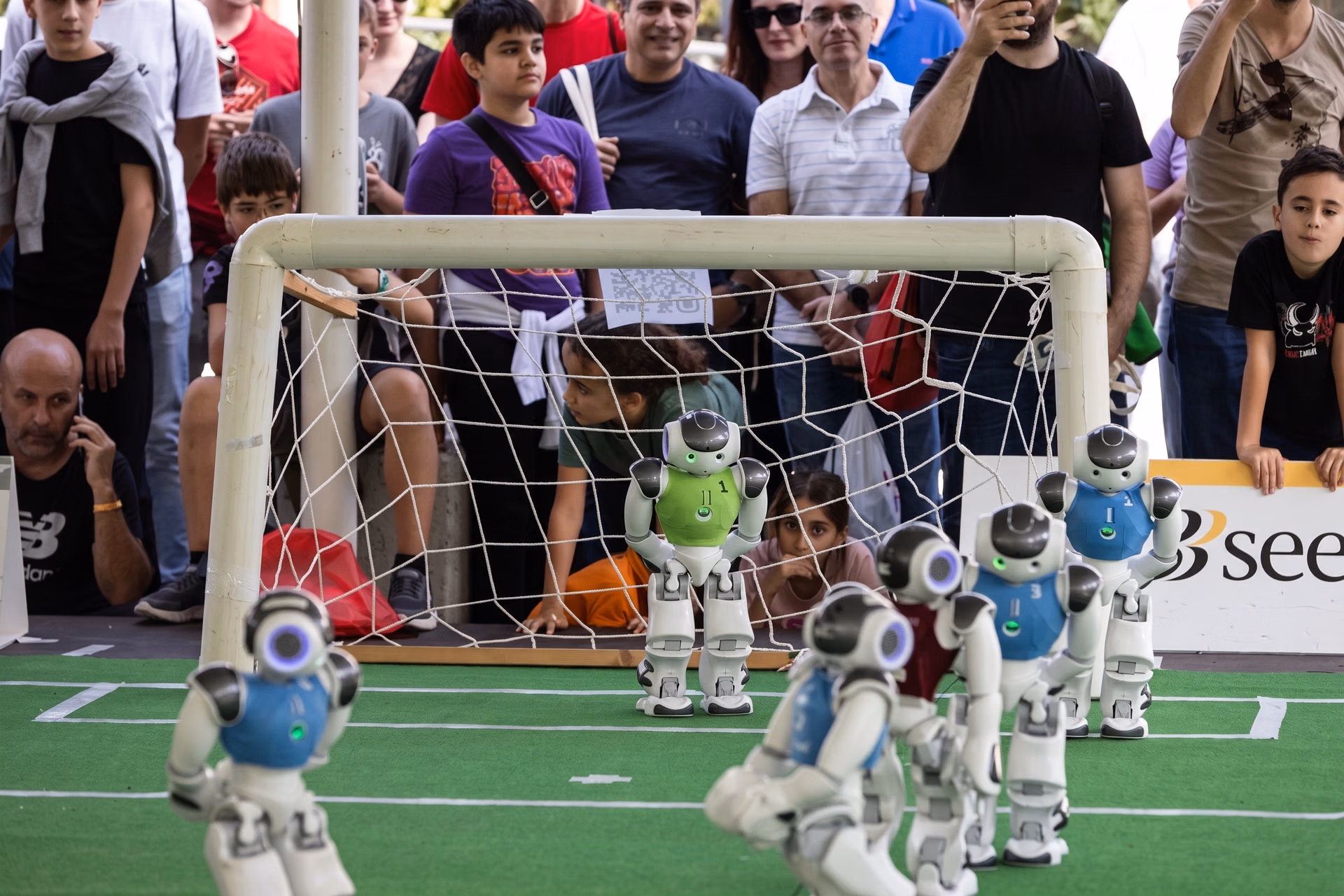 A robot competition at Maker Faire Rome 2024