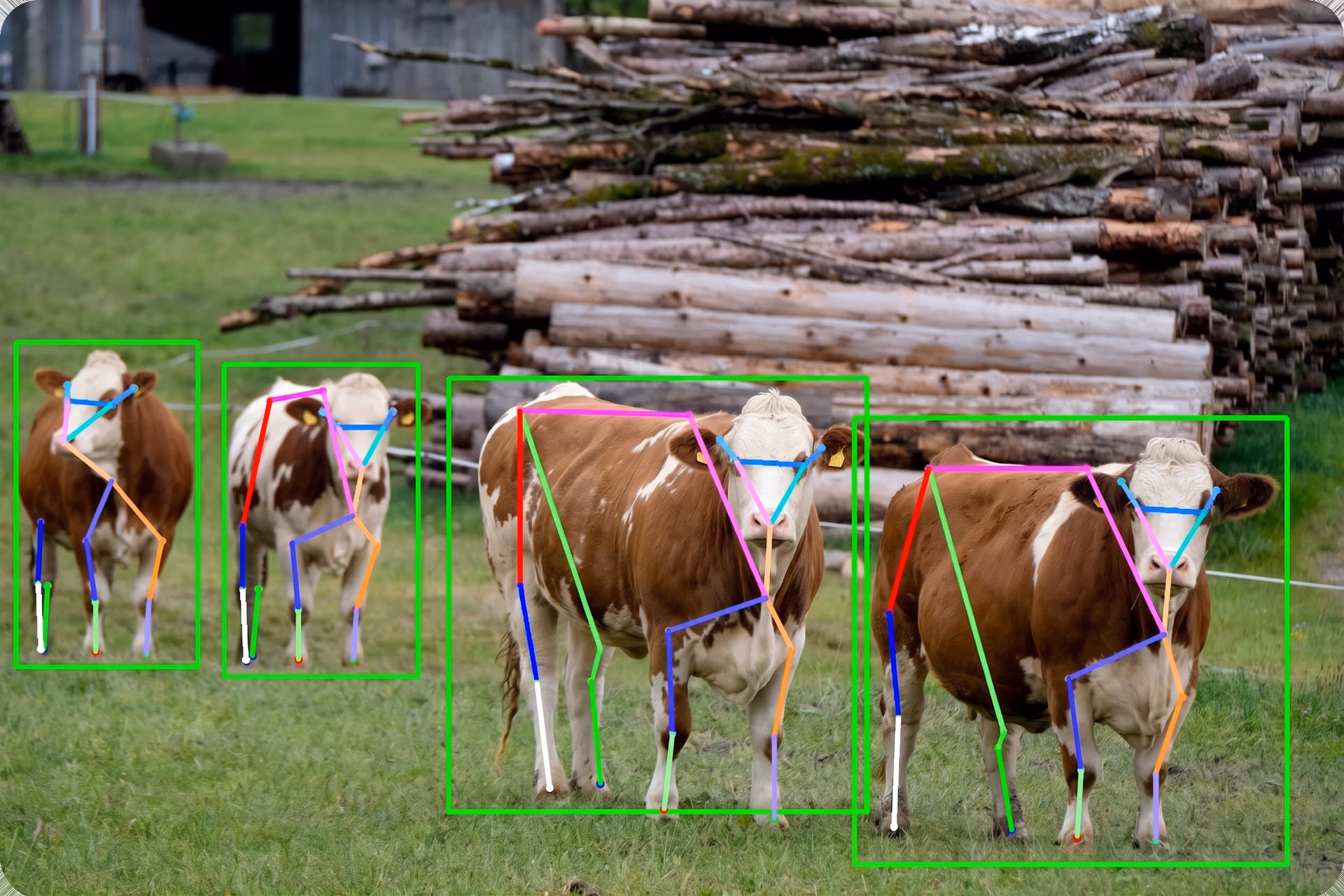 Tracking and analyzing cattle using pose estimation