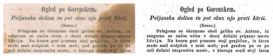 Un documento storico e la sua immagine sottoposta a thresholding