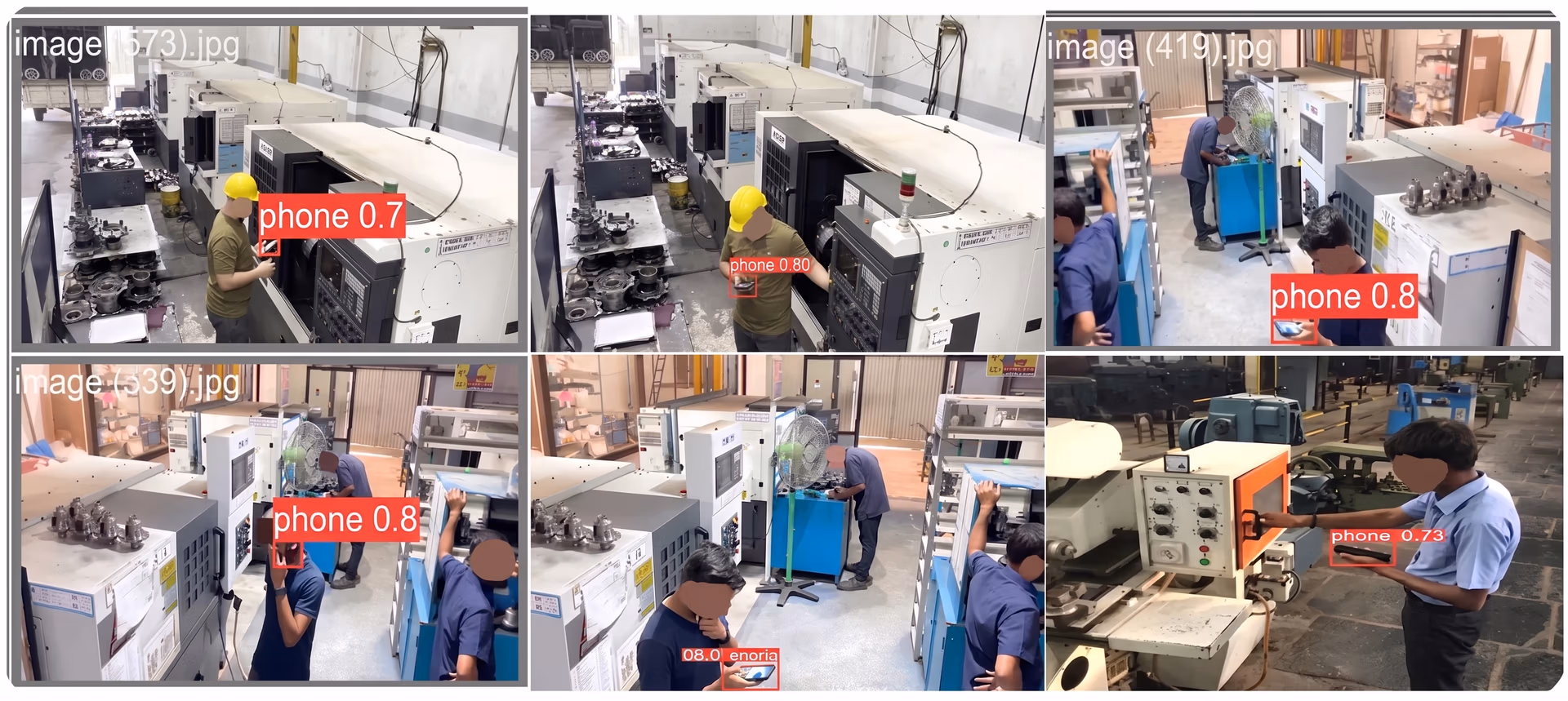 Kısıtlı fabrika alanında cep telefonu kullanımının tespiti