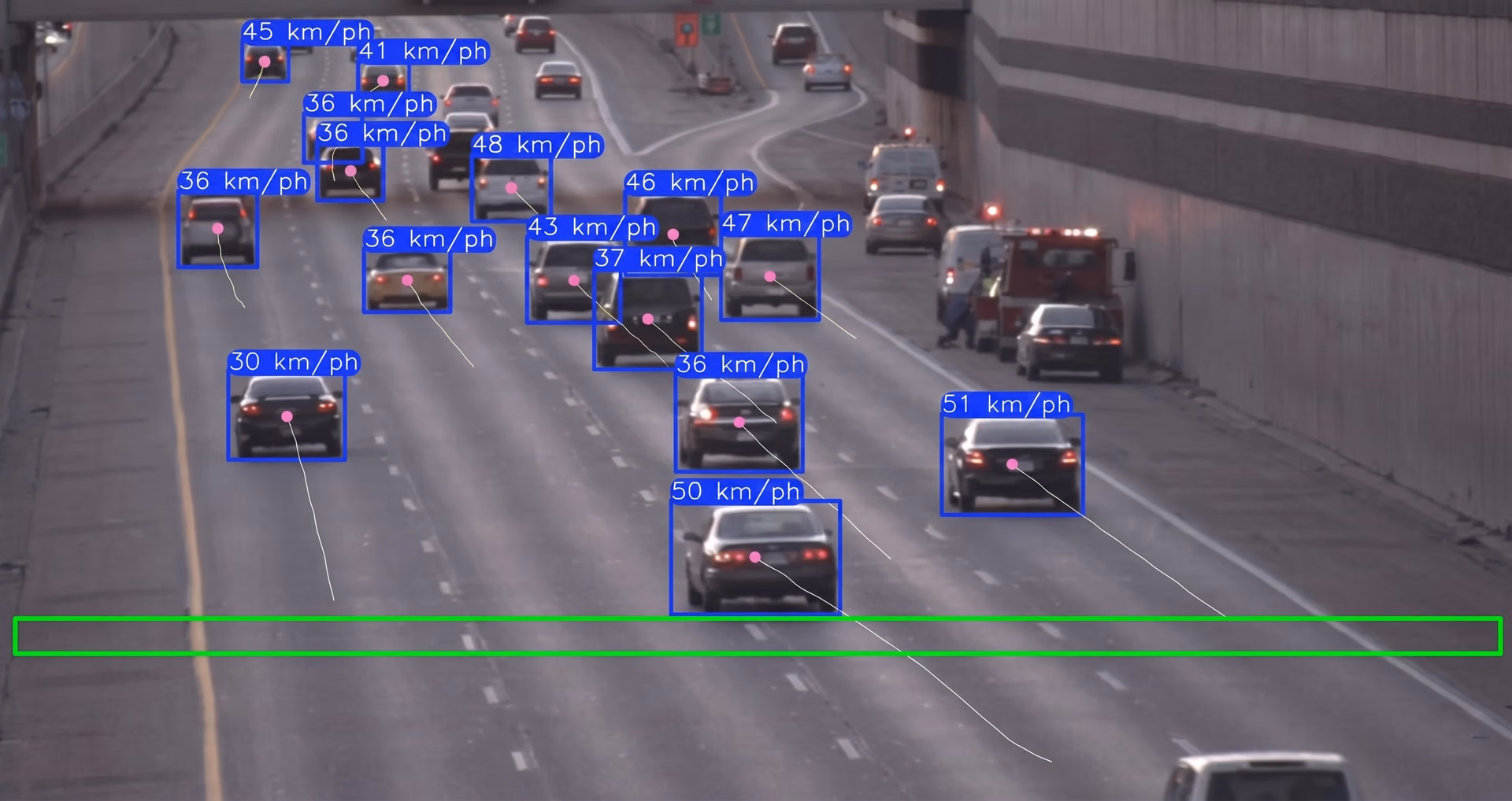 Tracking vehicles using YOLO