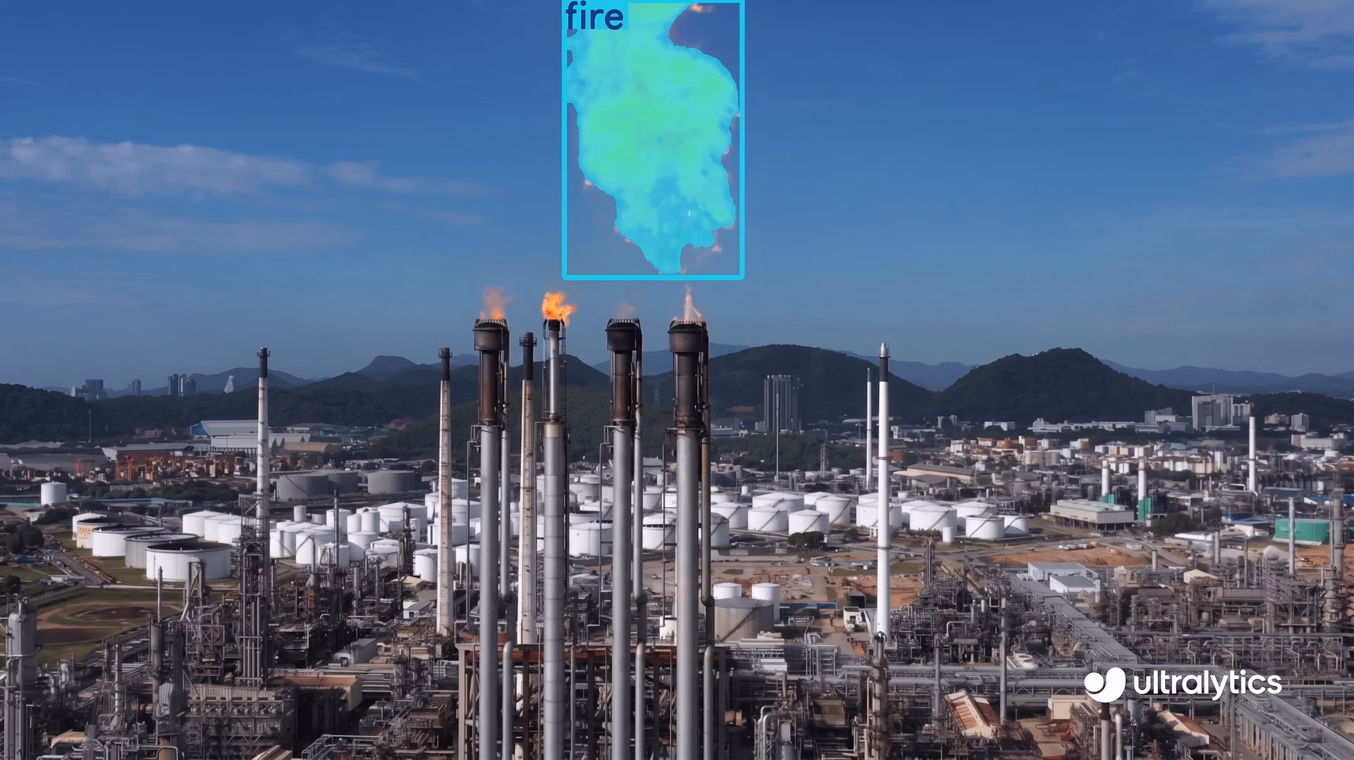 Using Ultralytics YOLOv8 to detect fire