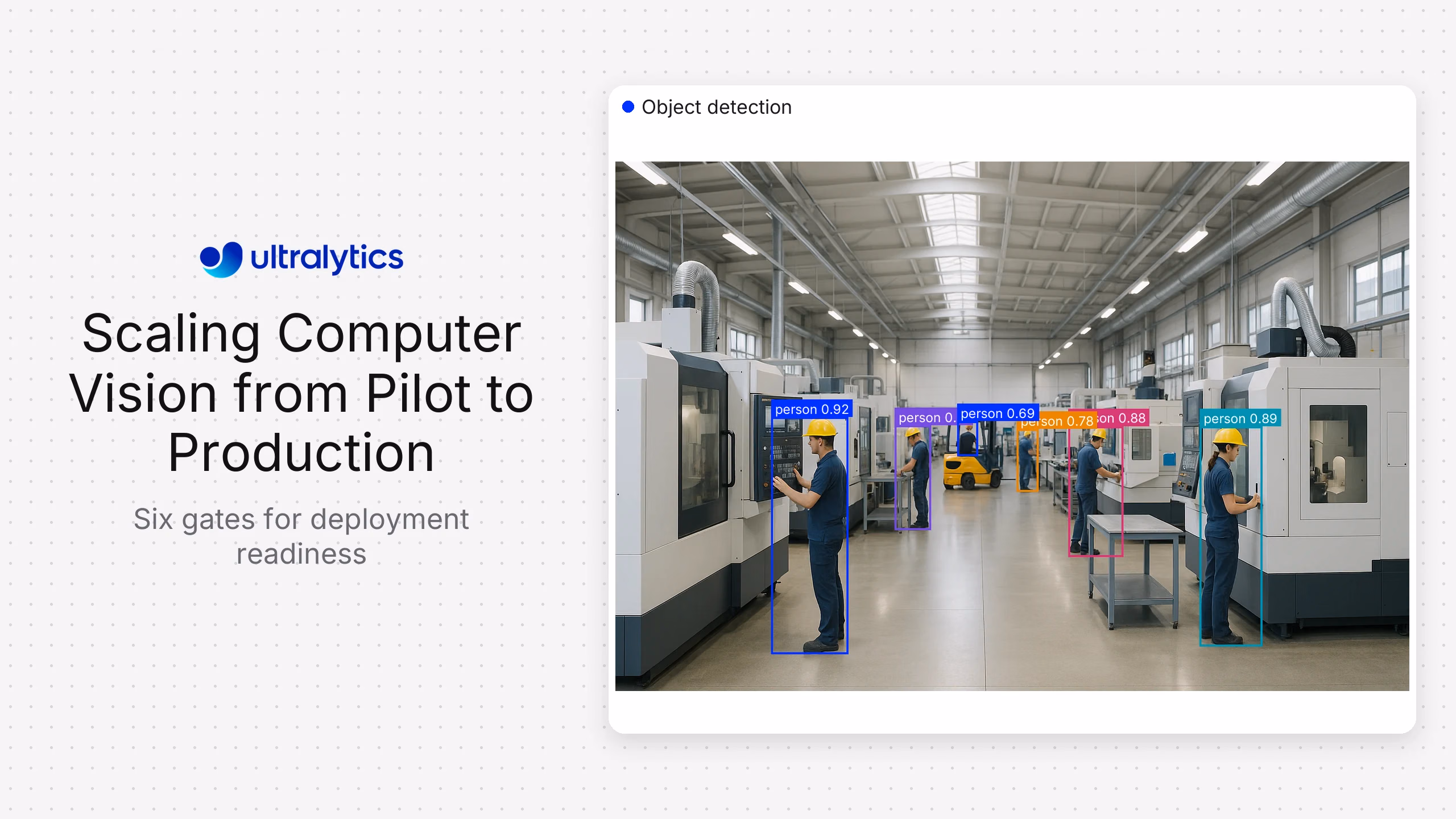 Escalar la visión artificial del proyecto piloto a producción