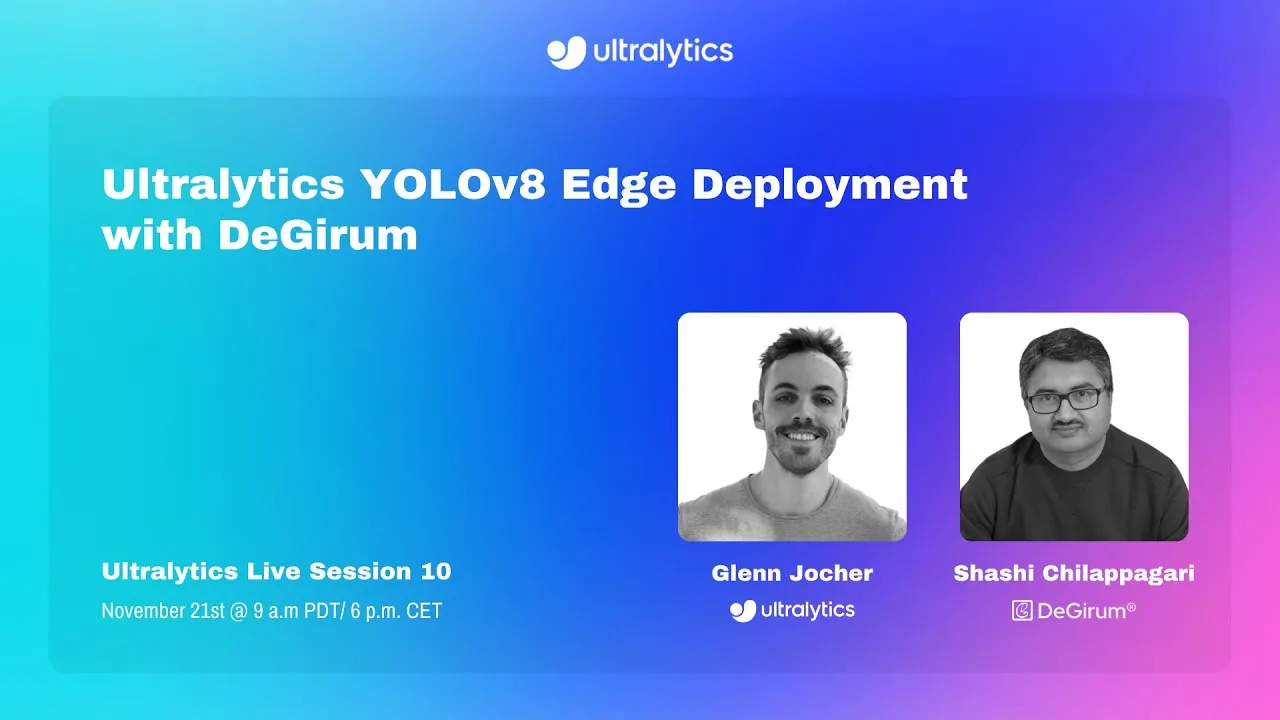 Deploy YOLOv8 on Edge Devices with DeGirum | Ultralytics