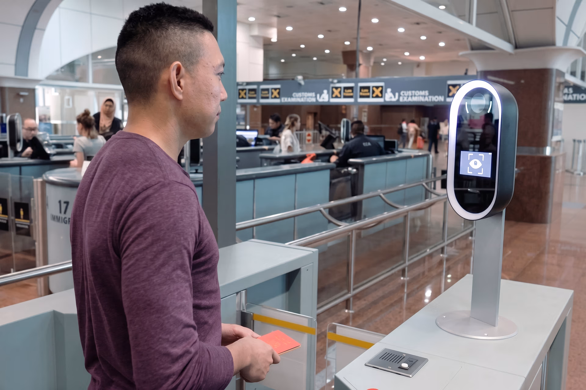 Facial recognition at Changi Airport in Singapore