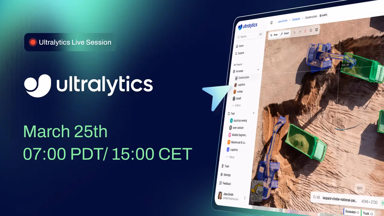 Ultralytics Live Session 21: Startschuss für die Ultralytics Platform!