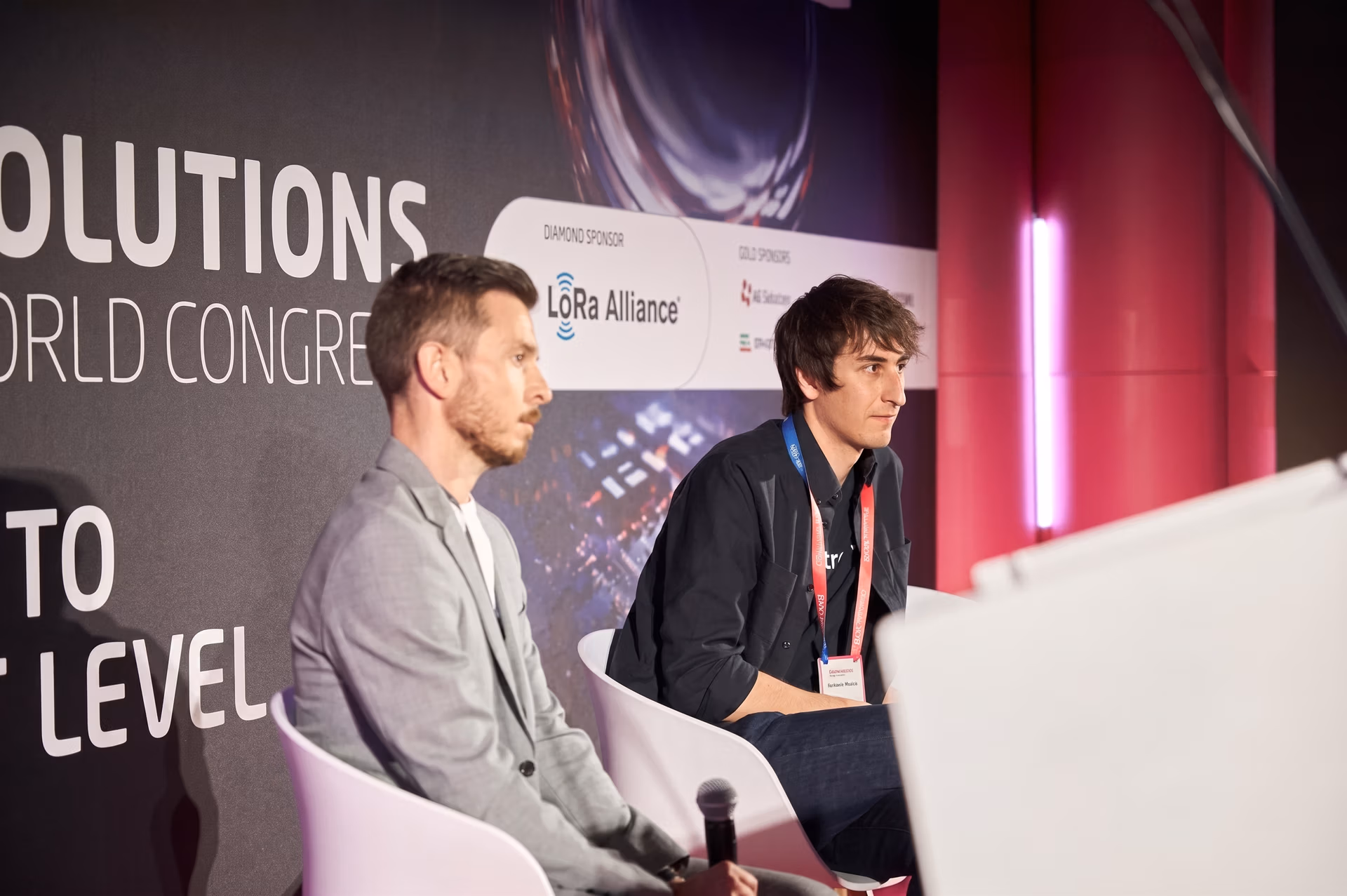 Francesco Mattioli auf der Bühne bei der IOTSWC 2025