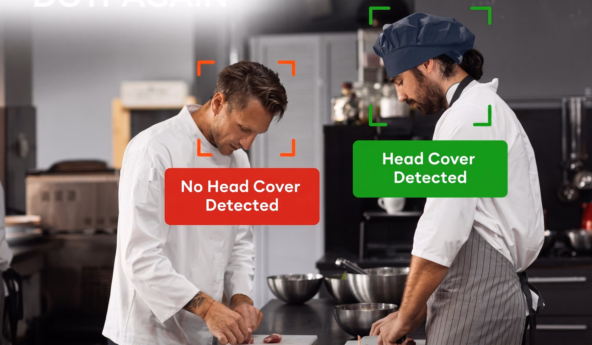 Smart cameras tracking hygiene in real time to maintain kitchen safety