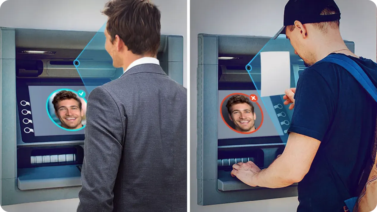 Détection de visages permettant la reconnaissance faciale aux distributeurs automatiques