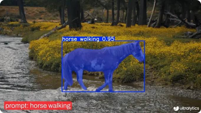 Uso de YOLOE para detectar objetos específicos con un prompt de texto