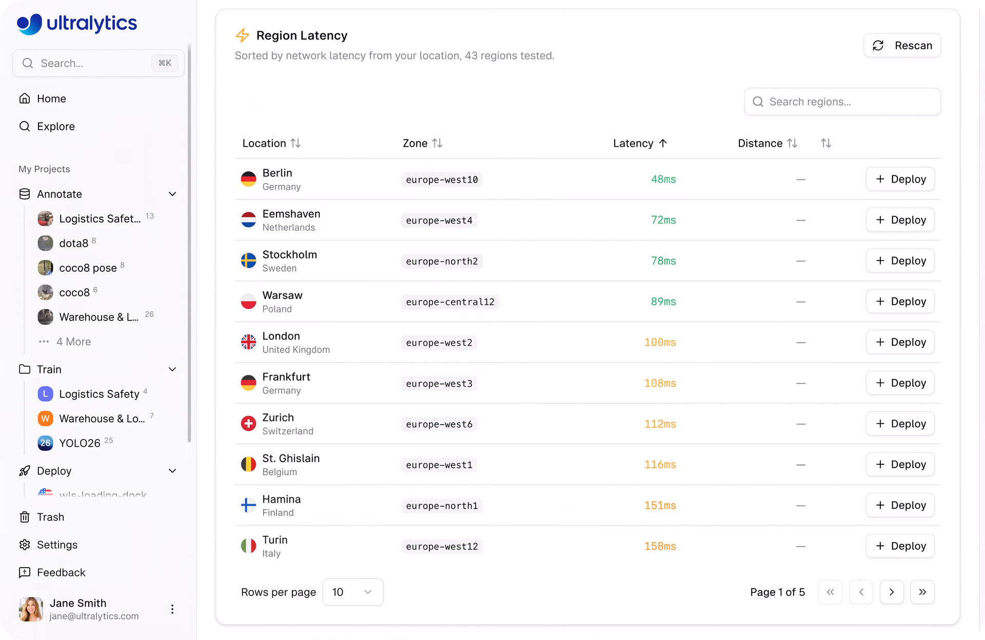 Deploying dedicated endpoints in 43 global regions
