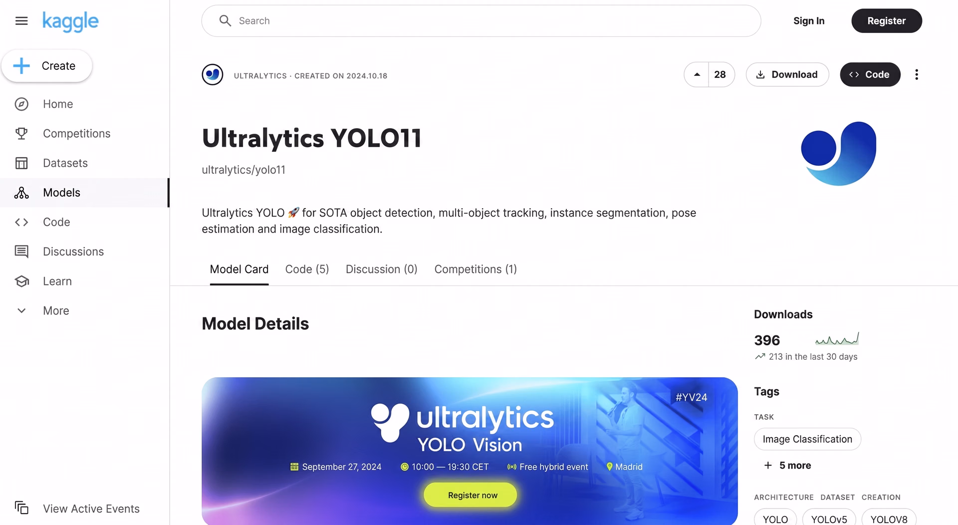 Ultralytics' Kaggle integration