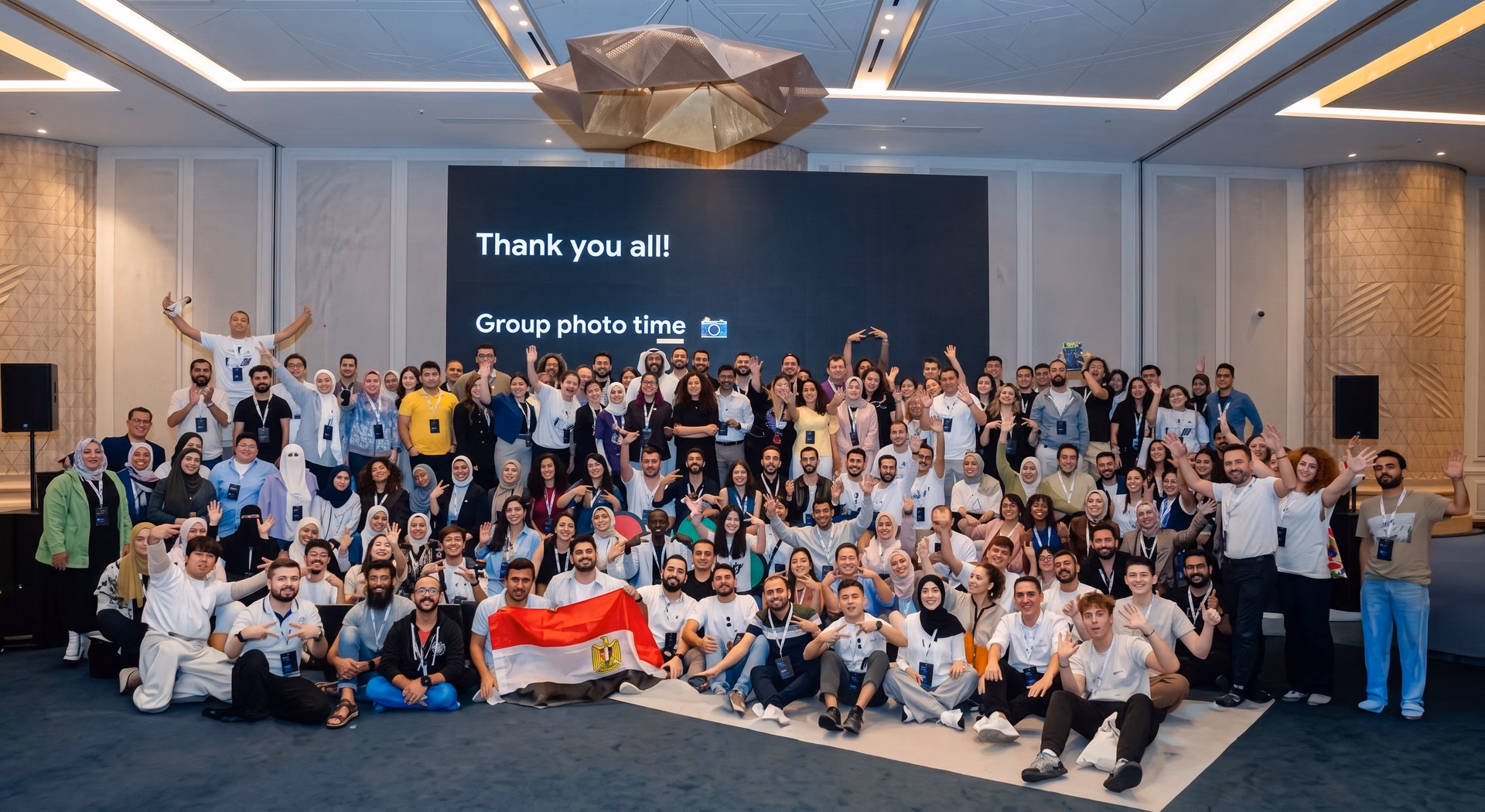 Group photo at the closing of the GDG MENAT 2025 event