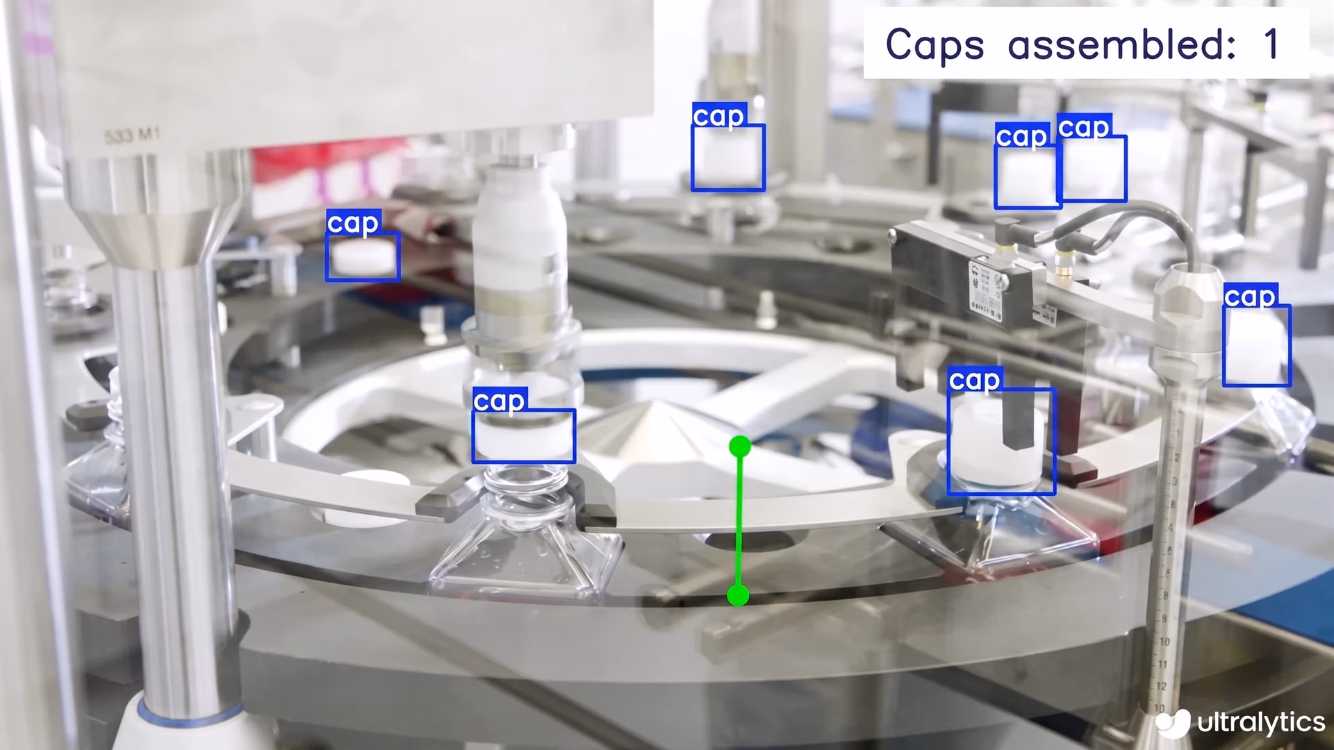 An example of using Ultralytics YOLO11 to monitor a production line