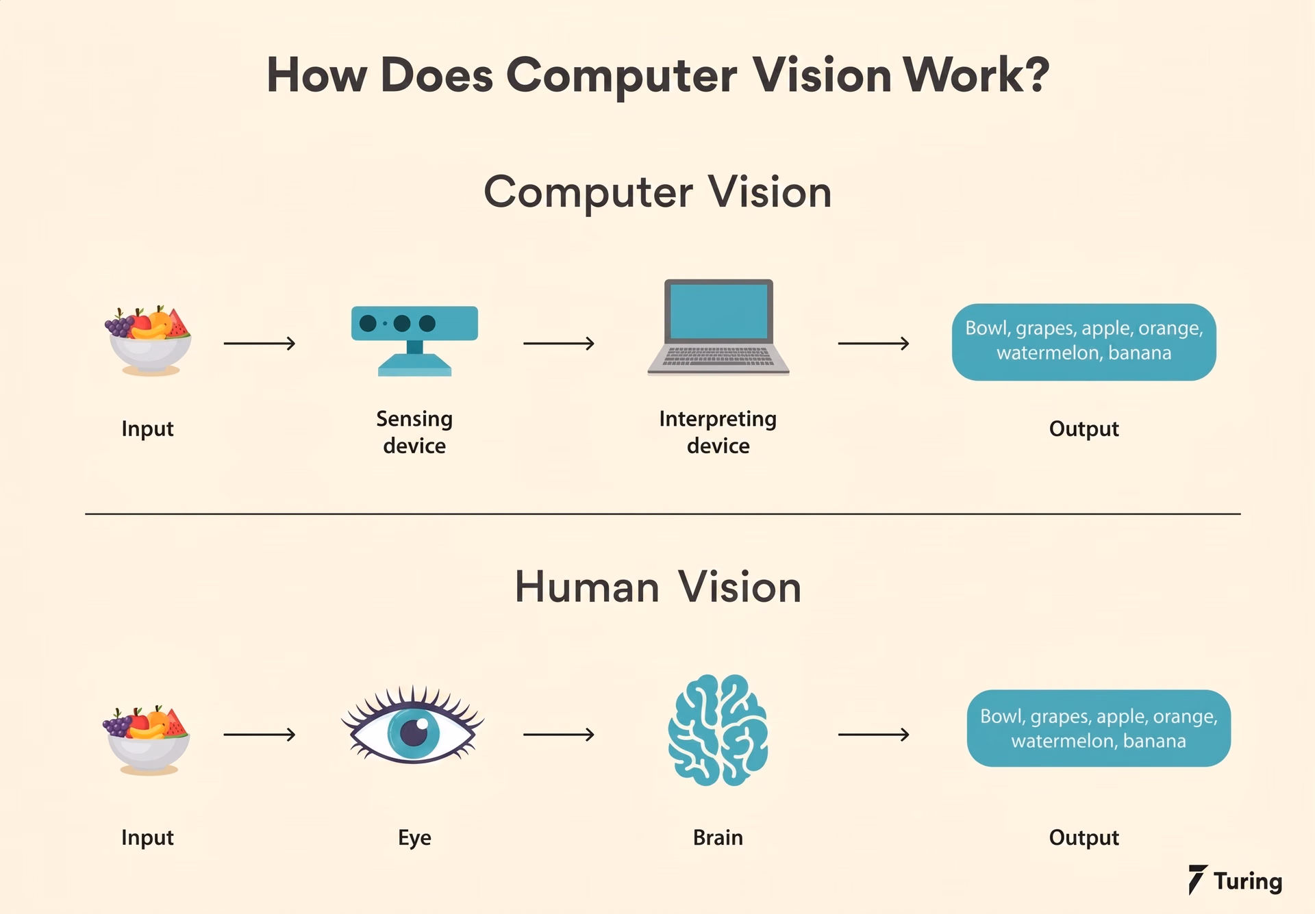 An image explaining how computer vision works
