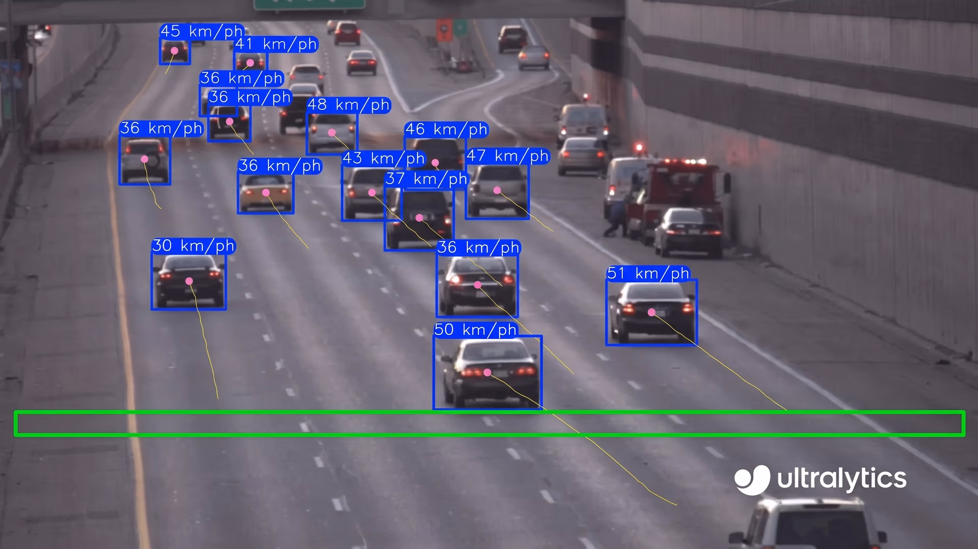 Using Ultralytics YOLO11's support for object tracking for speed estimation