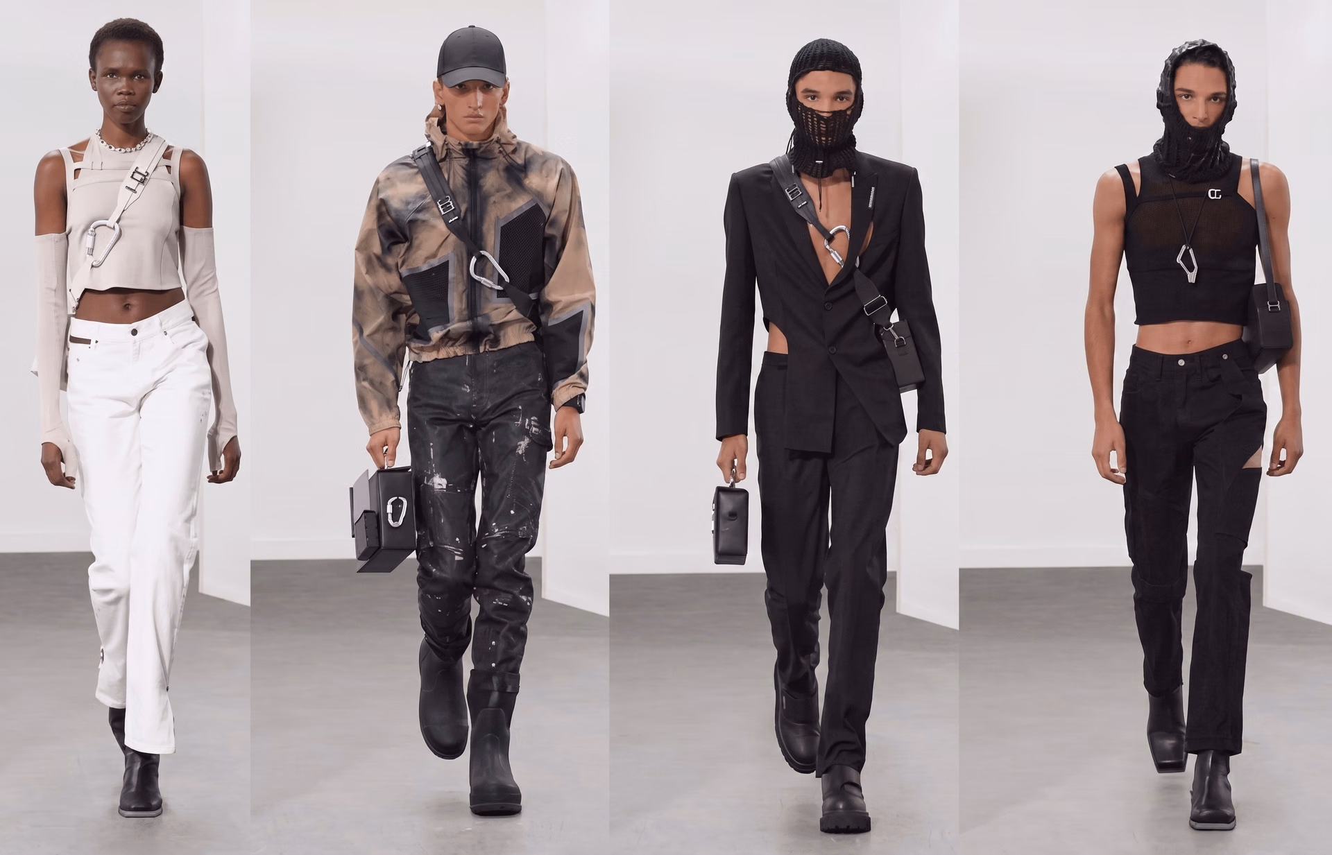 AI-generated fashion designs by the Copenhagen-based brand Heliot Emil