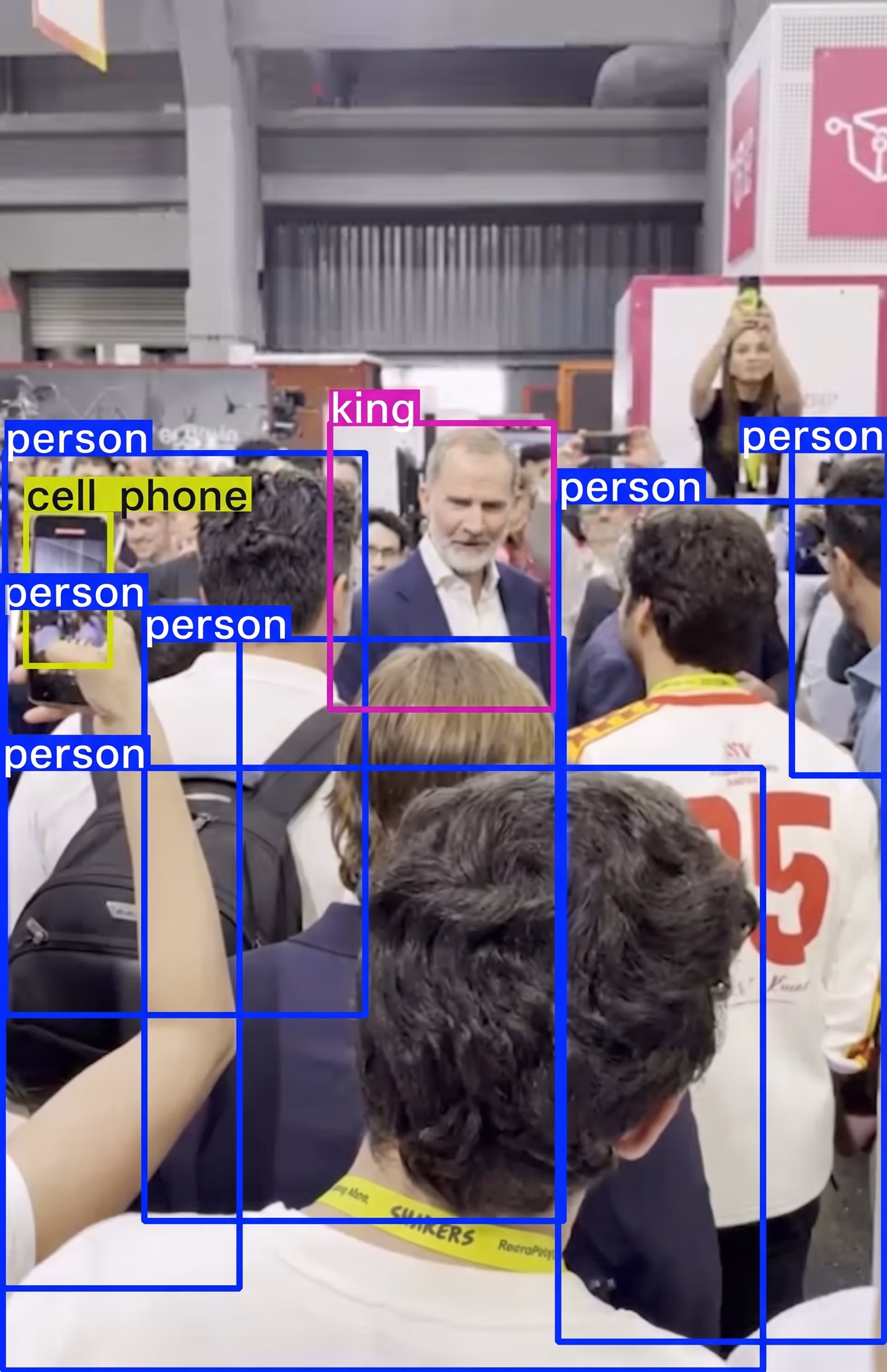 Detecting King Felipe VI at South Summit 2025 using Ultralytics YOLO