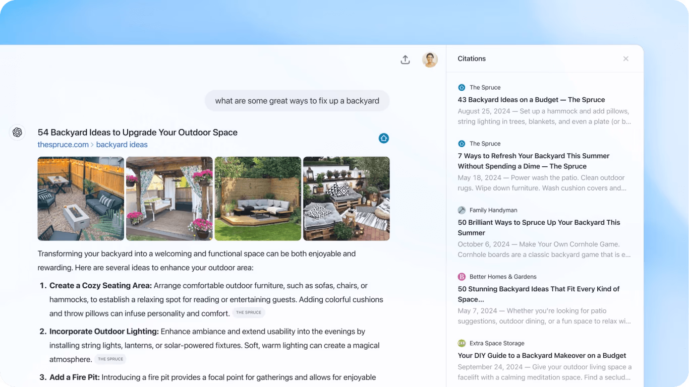 Un exemple d'utilisation de la nouvelle fonctionnalité de recherche de ChatGPT