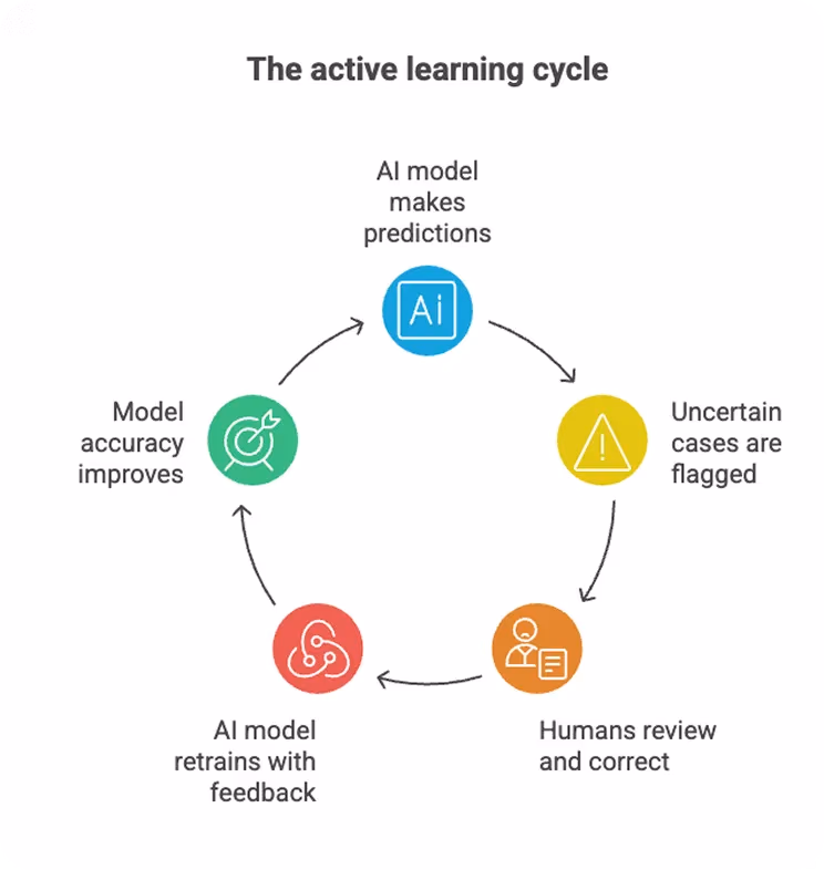 Sơ đồ giải thích active learning